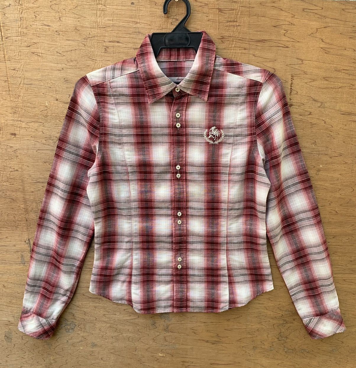 Hysteric Glamour Hysteric Glamour Button Ups Checkered Gold Stripe Line Shirt Size S / US 4 / IT 40 - 2 Thumbnail