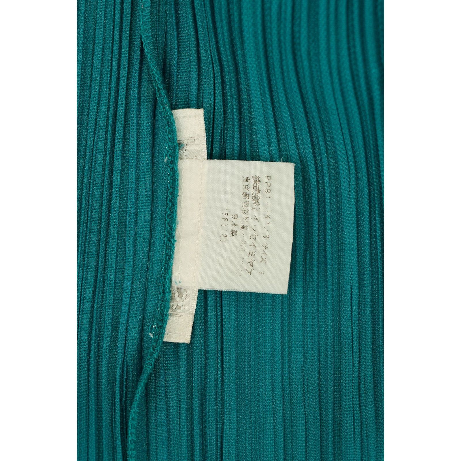 Issey Miyake Pleats Please Teal Long Sleeve Size L / US 10 / IT 46 - 4 Thumbnail