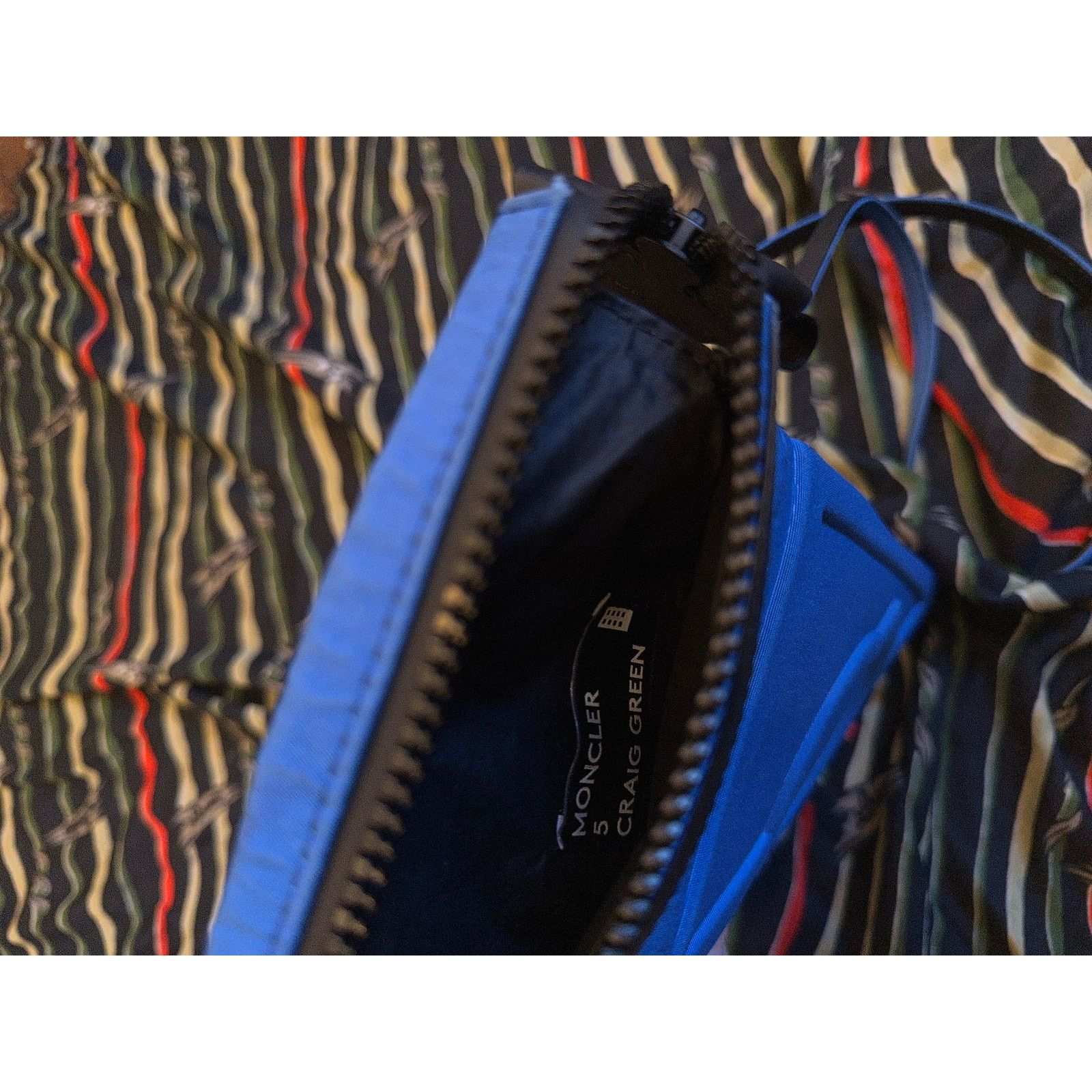 Moncler Genius $425 Moncler Genius 5 x Craig Green Phone Neck Pouch - Blue Size ONE SIZE - 5 Thumbnail