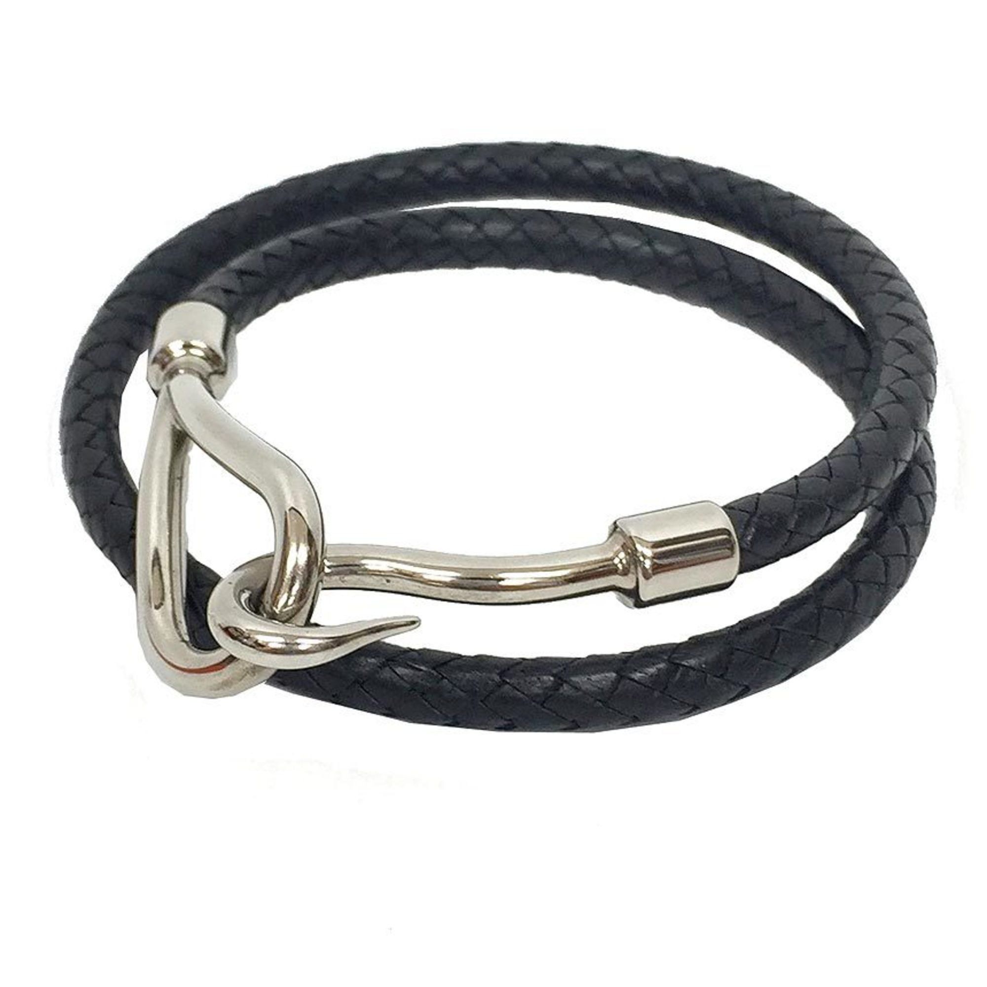 Hermes Hermes Jumbo Choker Bracelet Leather Intrecciato Tresse 