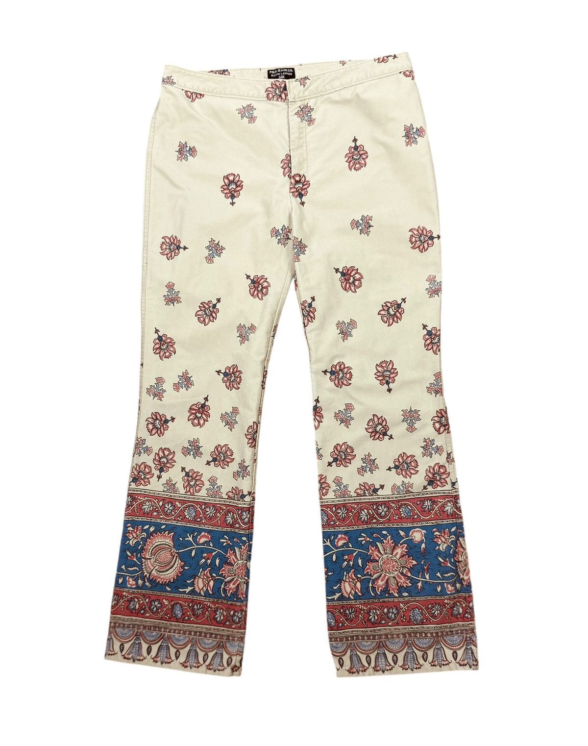 Polo Ralph Lauren × Vintage Polo Jeans Co. Ralph Lauren Vintage Pants Wide Leg Printed Size 34" / US 12 / IT 48 - 8 Thumbnail