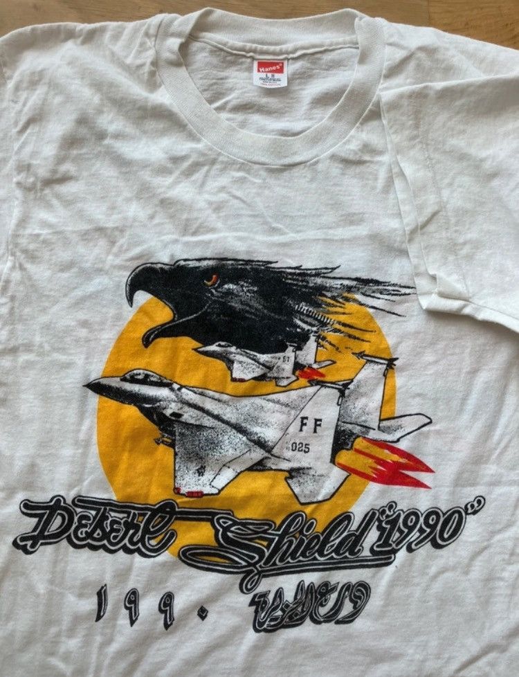 Vintage Desert Storm Desert eagle vintage t shirt Size US L / EU 52-54 / 3 - 1 Thumbnail
