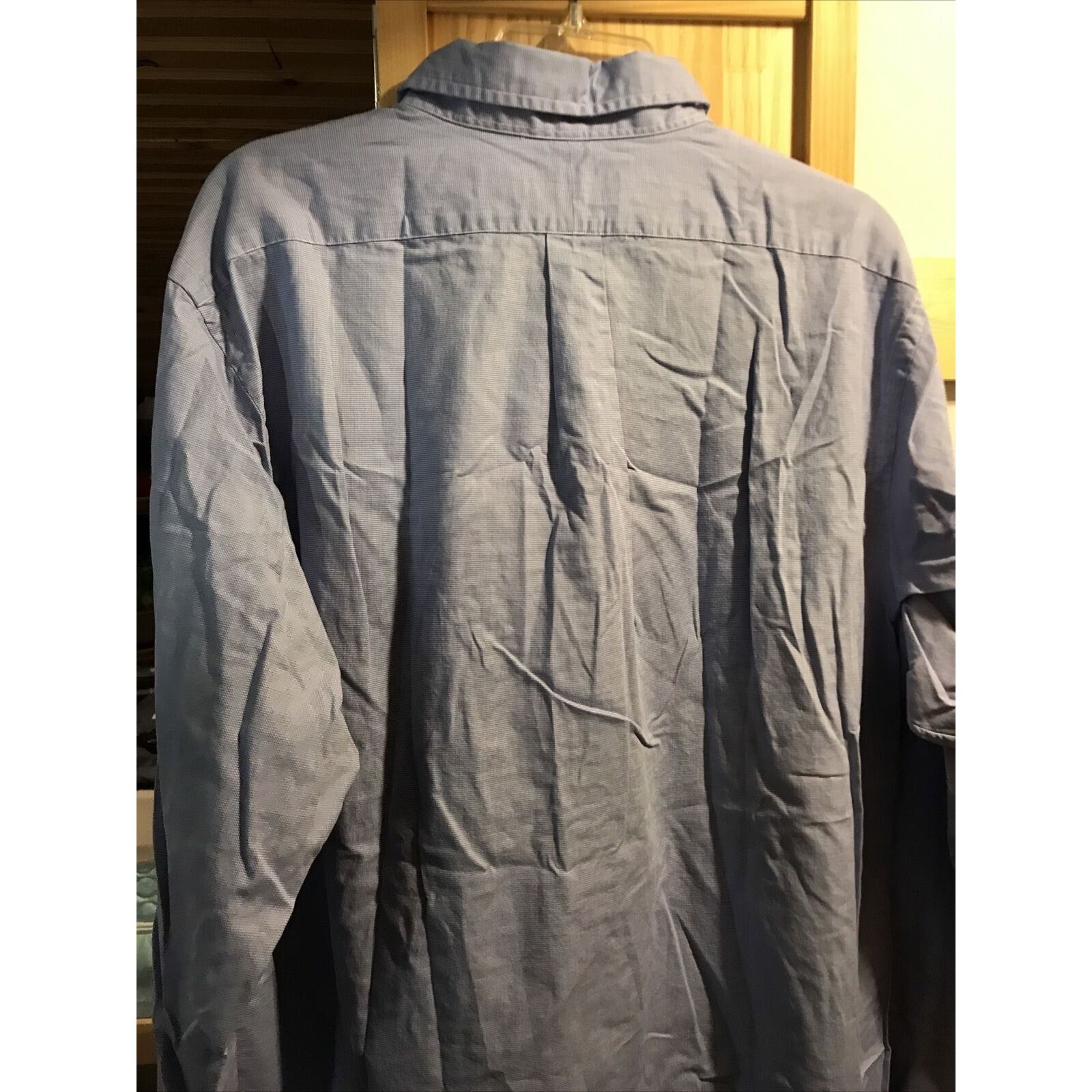 Ralph Lauren Ralph Lauren Vintage Men’s 18 46 Blue Check LS Cotton Shirt Size US XXL / EU 58 / 5 - 11 Thumbnail