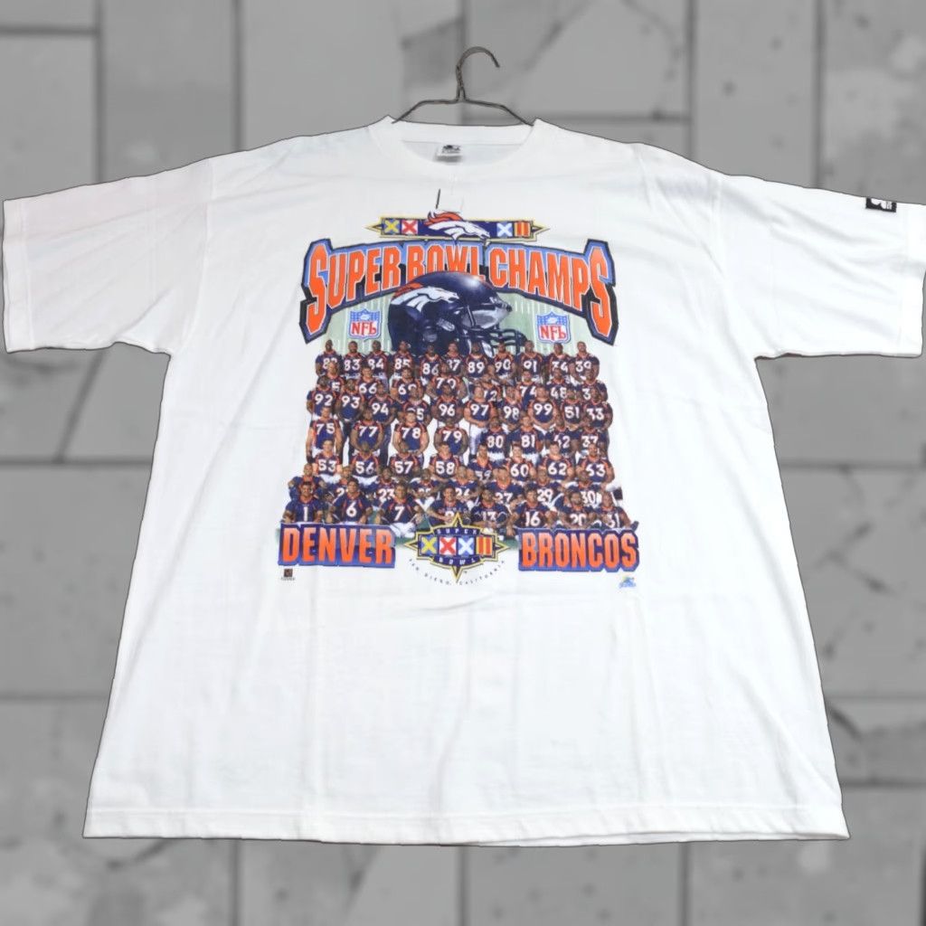 Vintage VINTAGE Denver Broncos Shirt XL White 1998 NEW READ Mens Shirt Size US XL / EU 56 / 4 - 1 Thumbnail