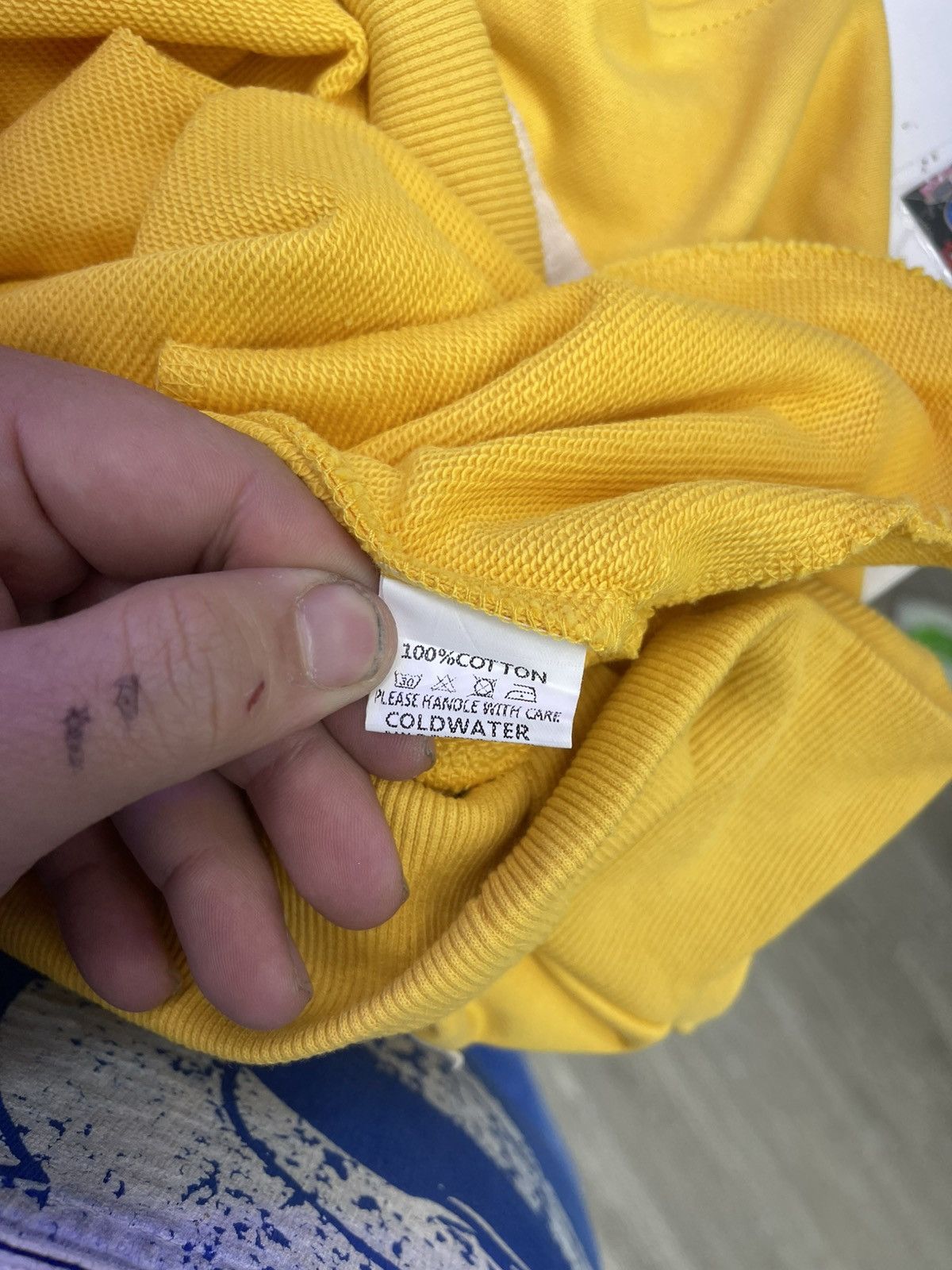 Saint Vanity Saint Vanity hoodie ( yellow) Size US S / EU 44-46 / 1 - 7 Thumbnail