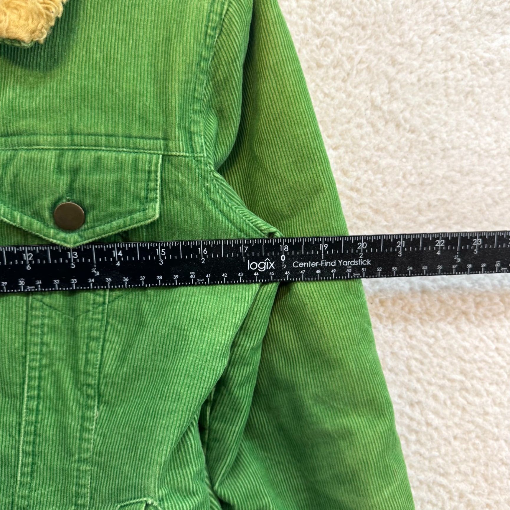Vintage VINTAGE Jennyfer J Corduroy Jacket Womens Green Faux Fur Collar Full Zip Small S Size S / US 4 / IT 40 - 7 Thumbnail