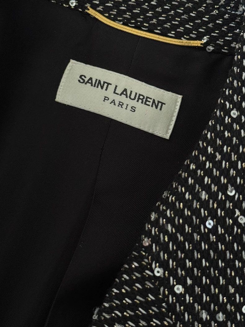 Saint Laurent Paris Saint laurent paris Sequined blazer 2506-Nextarrow Size L / US 10 / IT 46 - 6 Thumbnail