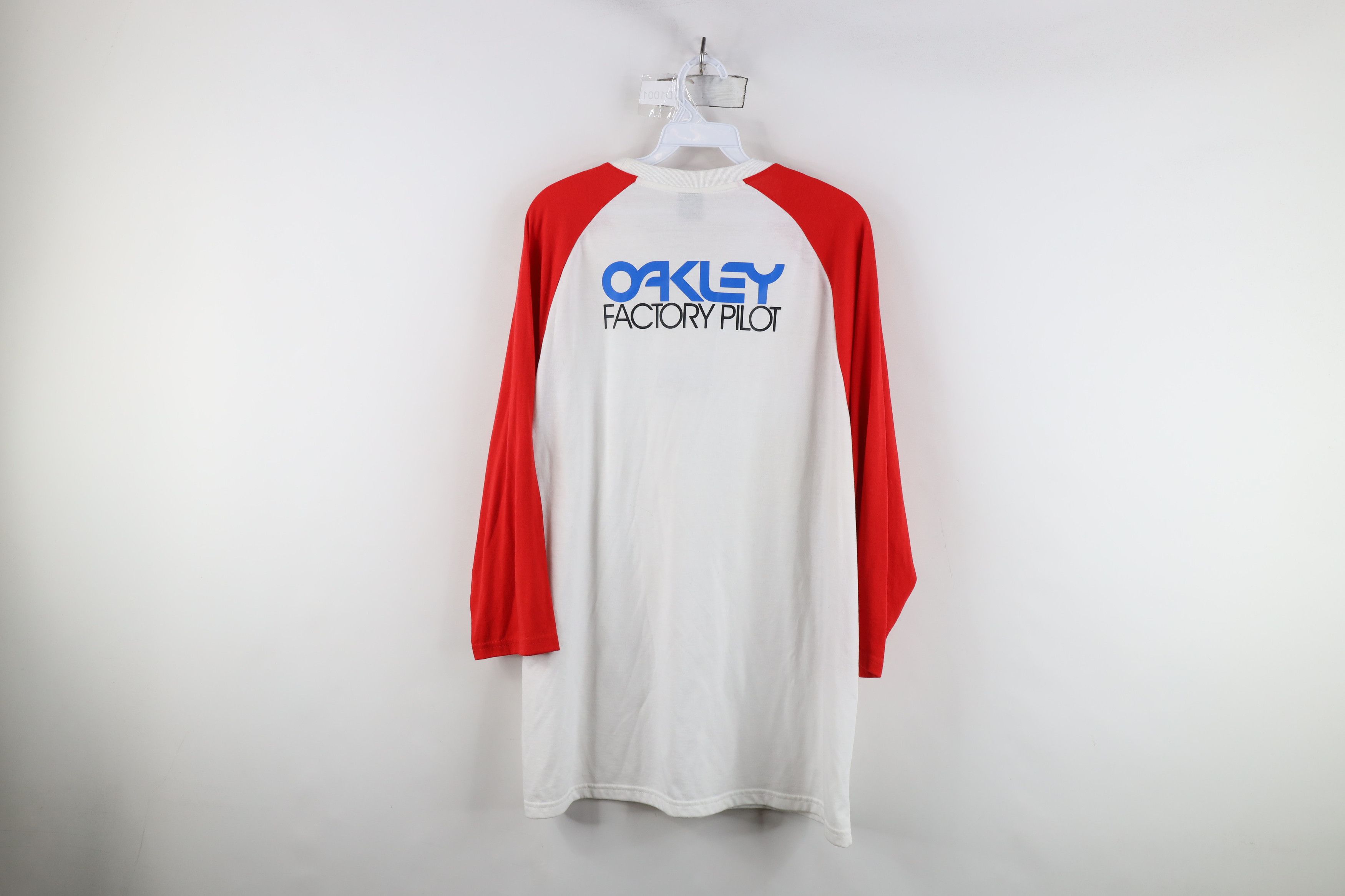 Oakley × Vintage Vintage Oakley Factory Pilot 3/4 Sleeve Baseball T-Shirt Size US XL / EU 56 / 4 - 11 Thumbnail