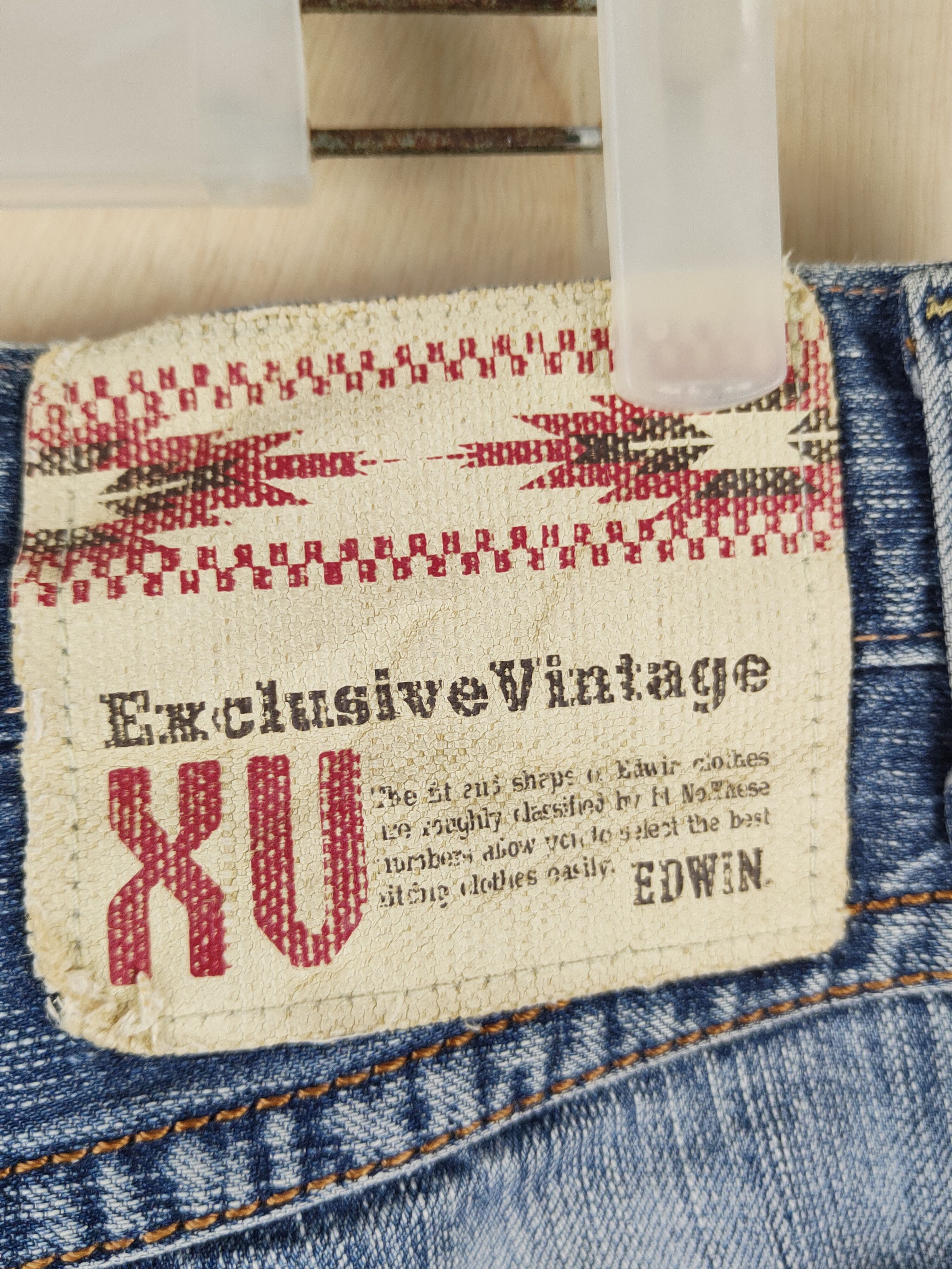 Edwin Edwin Blue vintage Distressed Ripped Jeans #S2477 Size US 32 / EU 48 - 11 Thumbnail