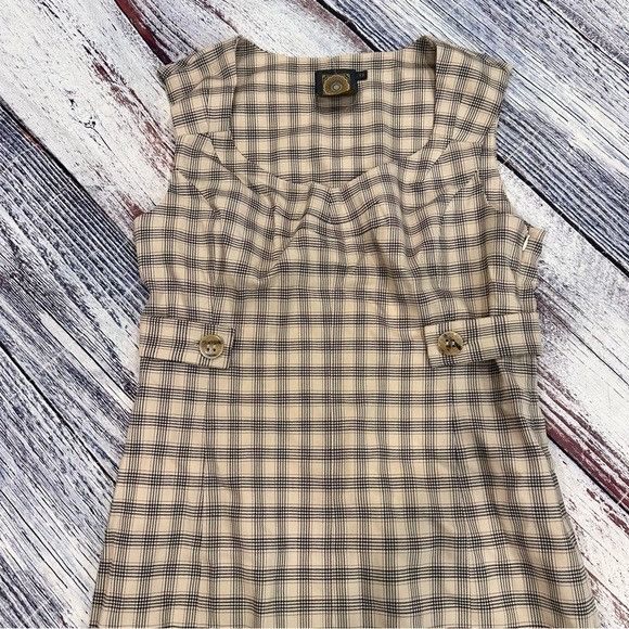 Other Debbie Shuchat Wool Plaid Sheath Midi Dress Size XL / US 12-14 / IT 48-50 - 2 Thumbnail