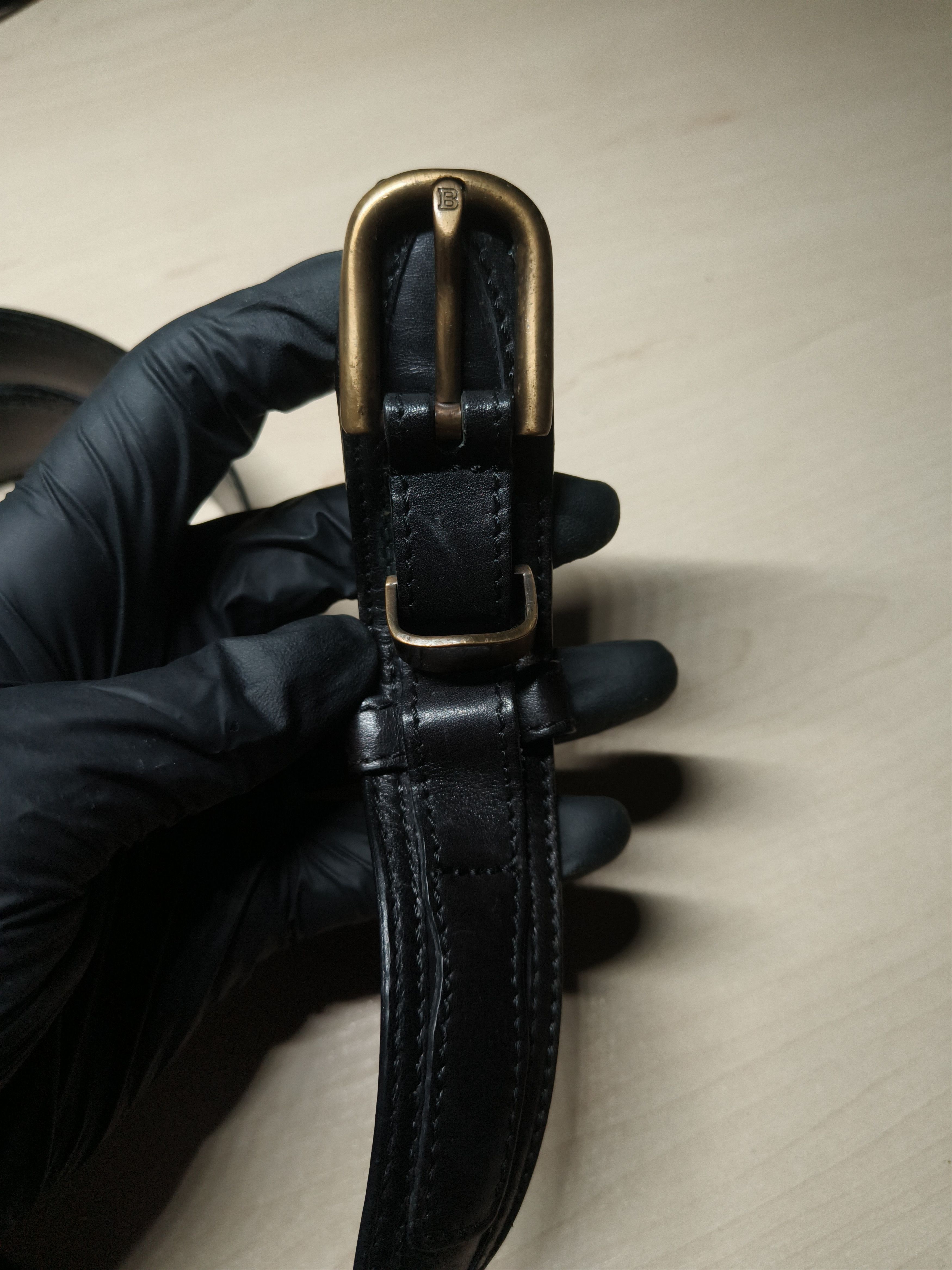 Bally Bally Vintage Authentic Black Leather Belt Size ONE SIZE - 2 Thumbnail
