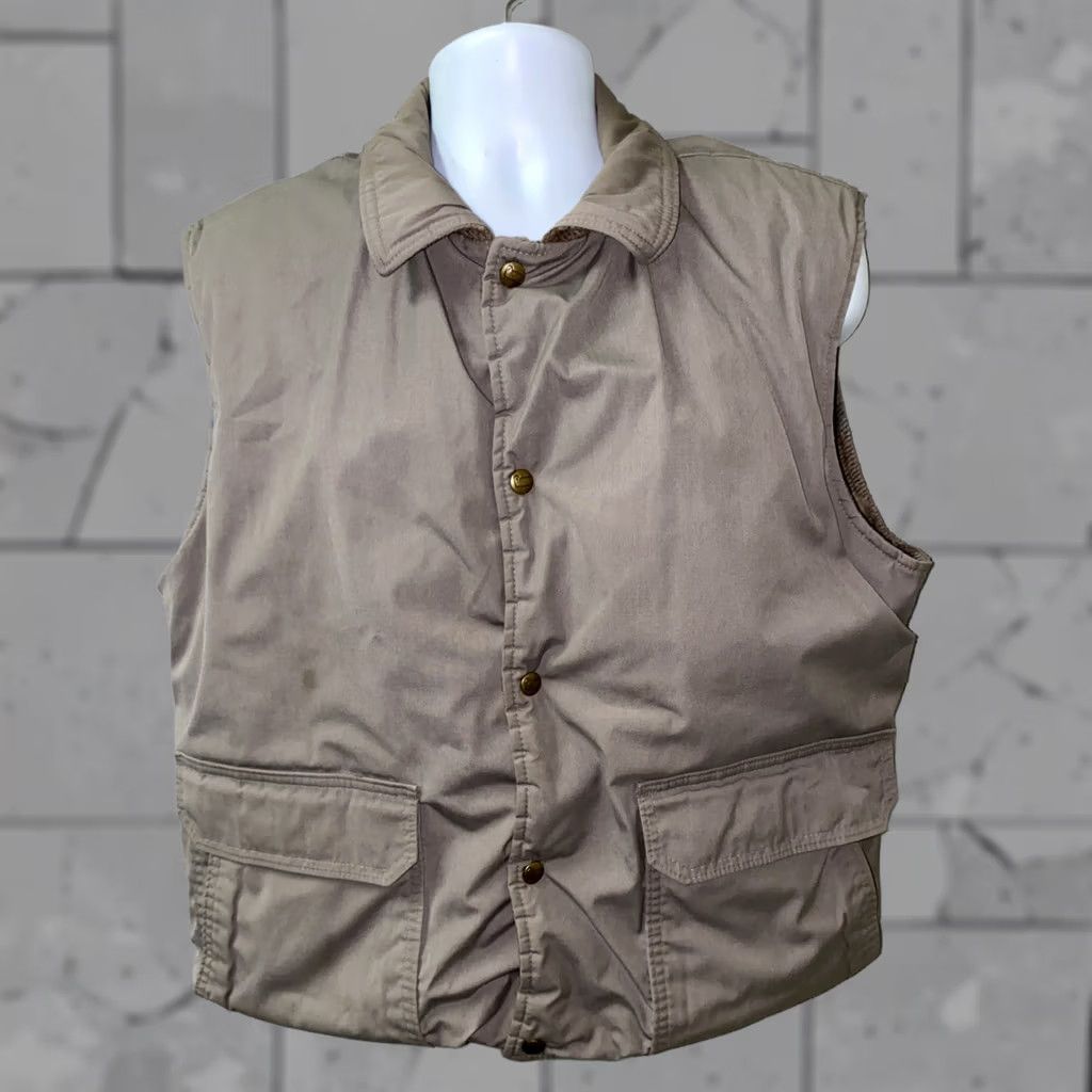 Vintage Woolrich Vest Mens Gray Polyester/Cotton Wool Lined Snap Button XL Size Vest Size US XL / EU 56 / 4 - 1 Thumbnail