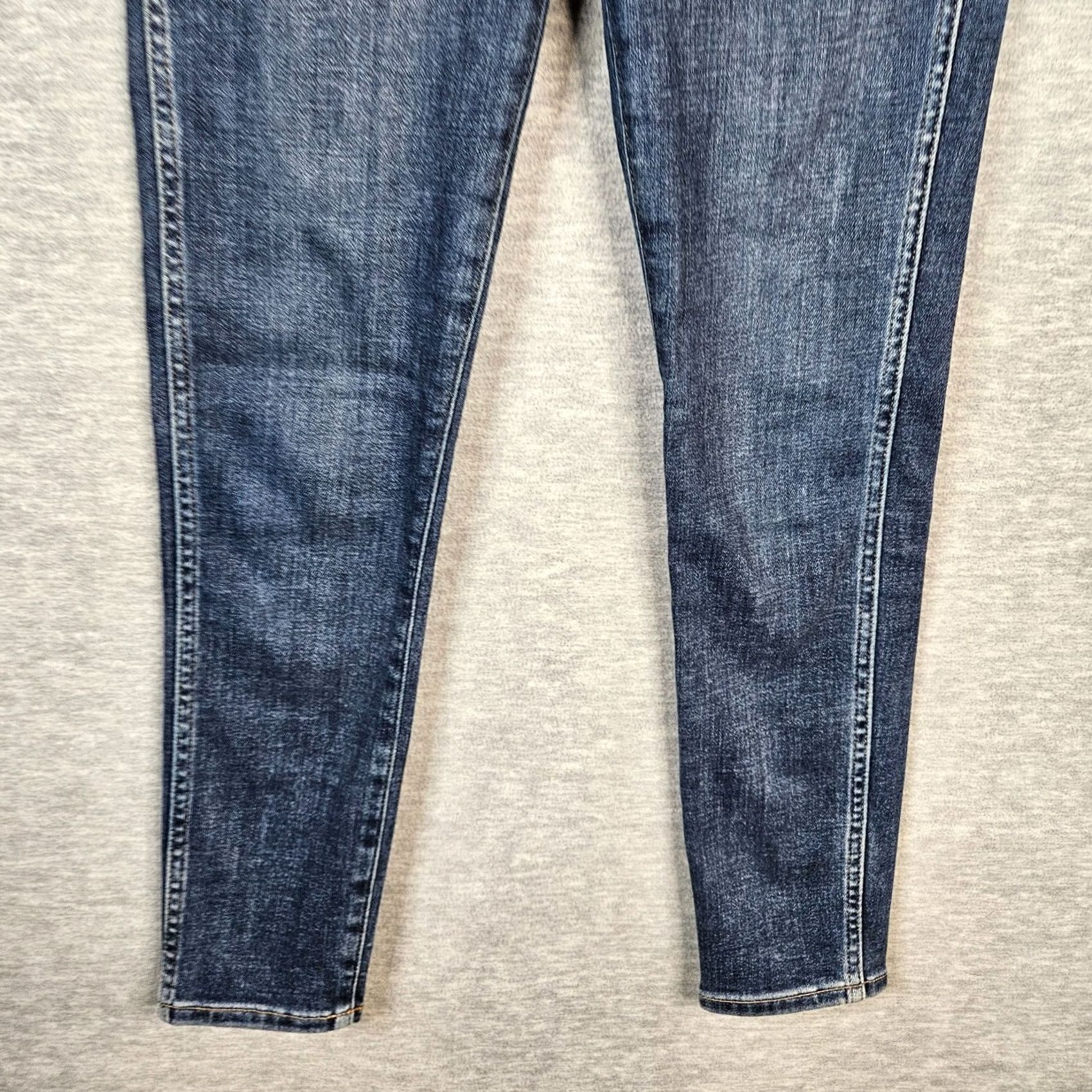 Madewell Madewell Jeans 25 Petite 10" High Rise Skinny Five Pockets Blue Denim Vintage No Size 42" / US 20 - 7 Thumbnail
