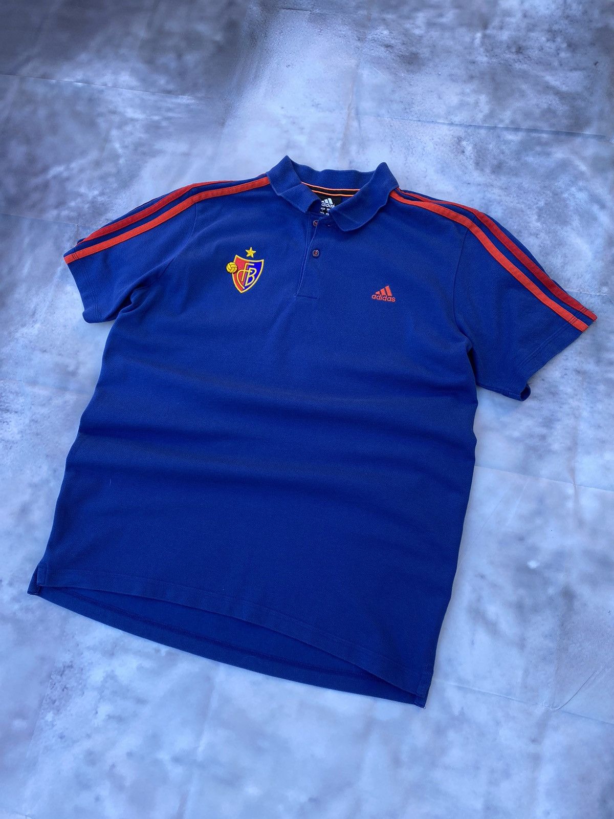 Adidas Vintage Adidas FC Basel 2012 Polo Soccer Football Shirt Size US L / EU 52-54 / 3 - 3 Thumbnail