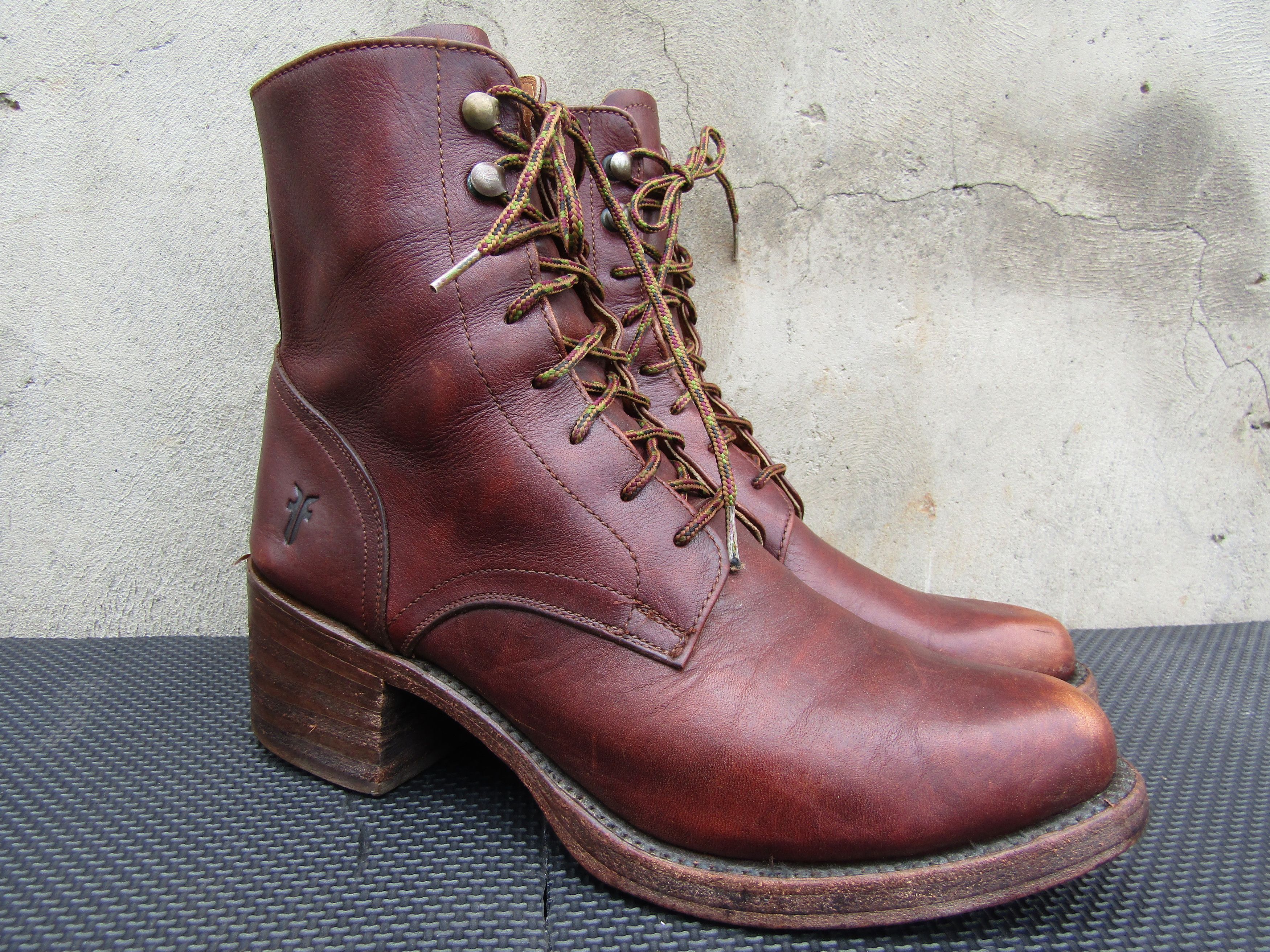 Frye Frye Bootie Leather Lace-up Combat Boots Size US 8.5 / IT 38.5 - 5 Thumbnail