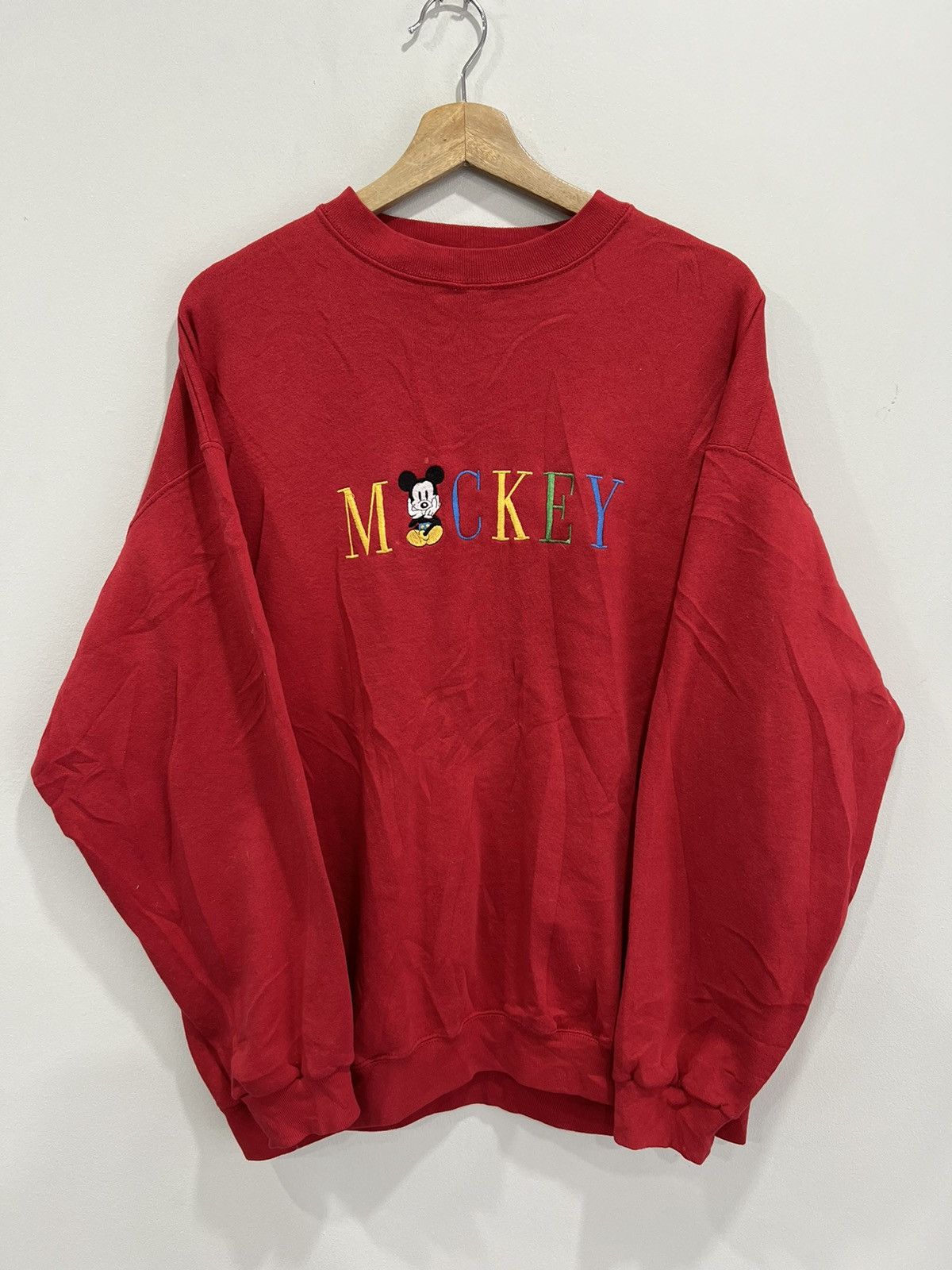 Vintage Vintage Mickey Mouse Disney spellout sweater crewneck Size US L / EU 52-54 / 3 - 1 Thumbnail