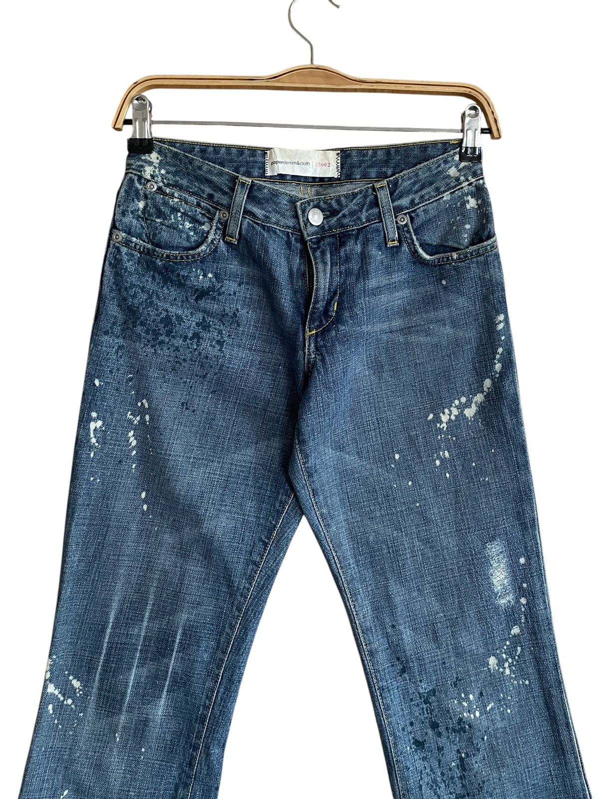 Paper Denim & Cloth Vintage Brand Paper Denim Painting Flared Jeans 2000s Size US 26 / EU 42 - 3 Thumbnail