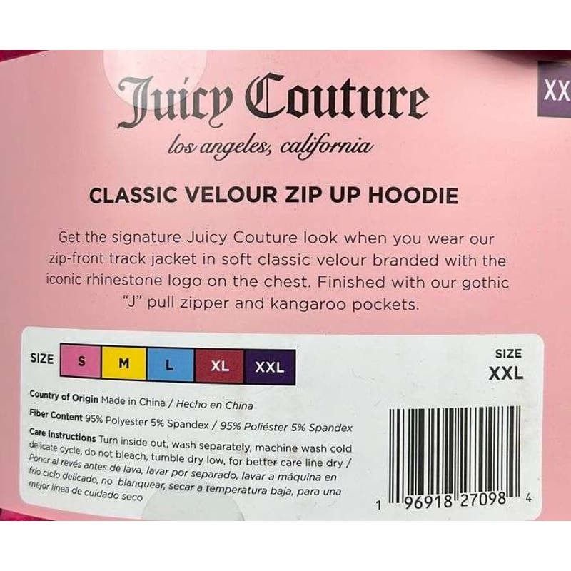 Juicy Couture Juicy Couture Women's Pink Hoodie (XXL) New with Tags Size XXL / US 16-18 / IT 52-54 - 4 Thumbnail