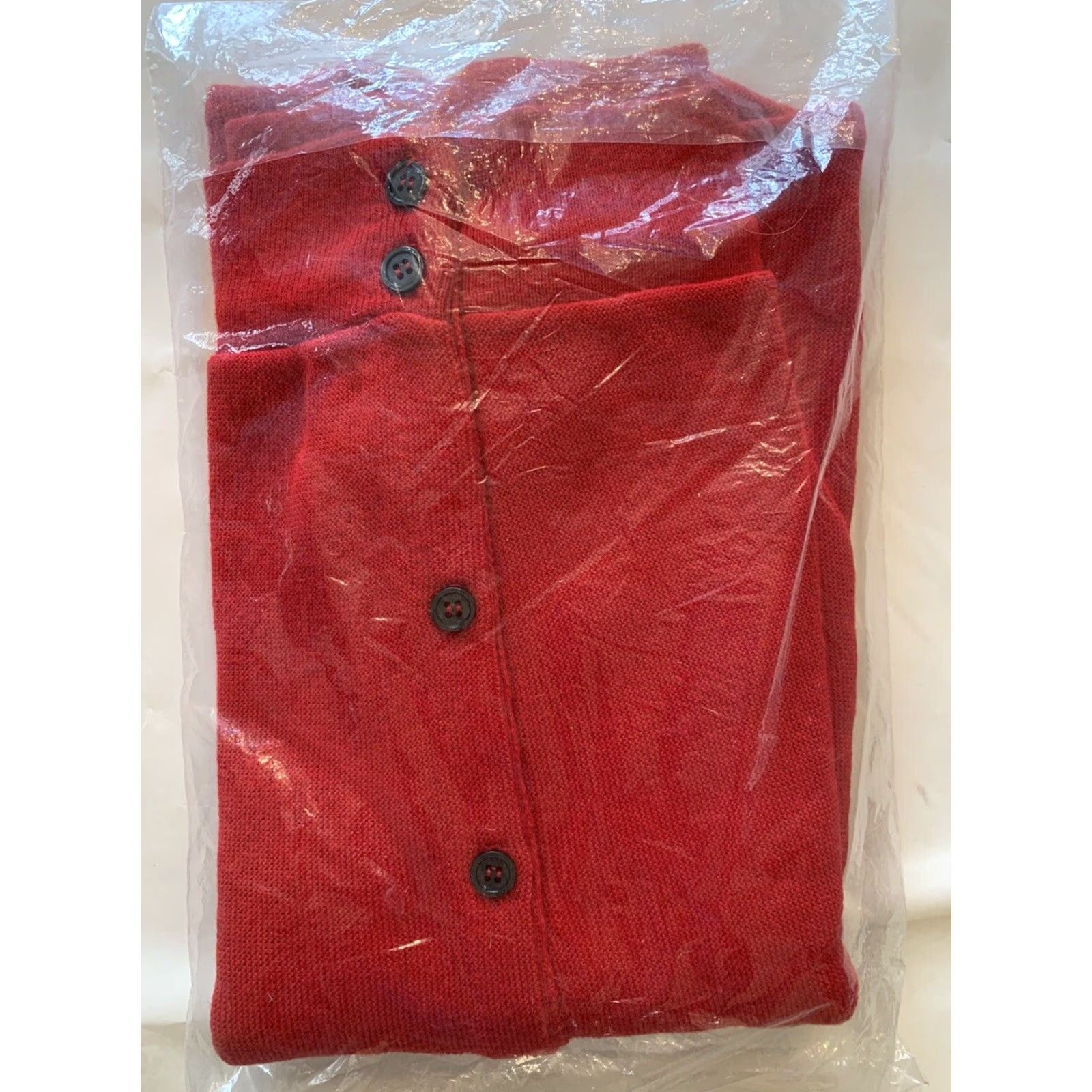 Vintage VINTAGE Sportswear Letterman Sweater Cardigan Mens Large Deep Red 70s Size US L / EU 52-54 / 3 - 2 Thumbnail