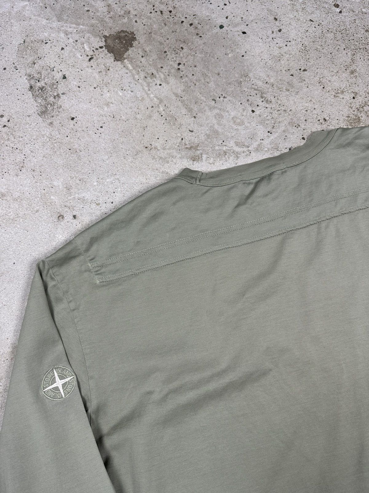 Stone Island Stone Island Olive Long Sleeve Tee Pocket Size US XL / EU 56 / 4 - 12 Thumbnail