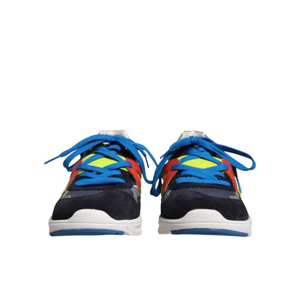 Dolce & Gabbana Dolce & Gabbana Multicolor Leather Suede Low Top Sneakers Sh Size US 6 / EU 39 - 2 Thumbnail