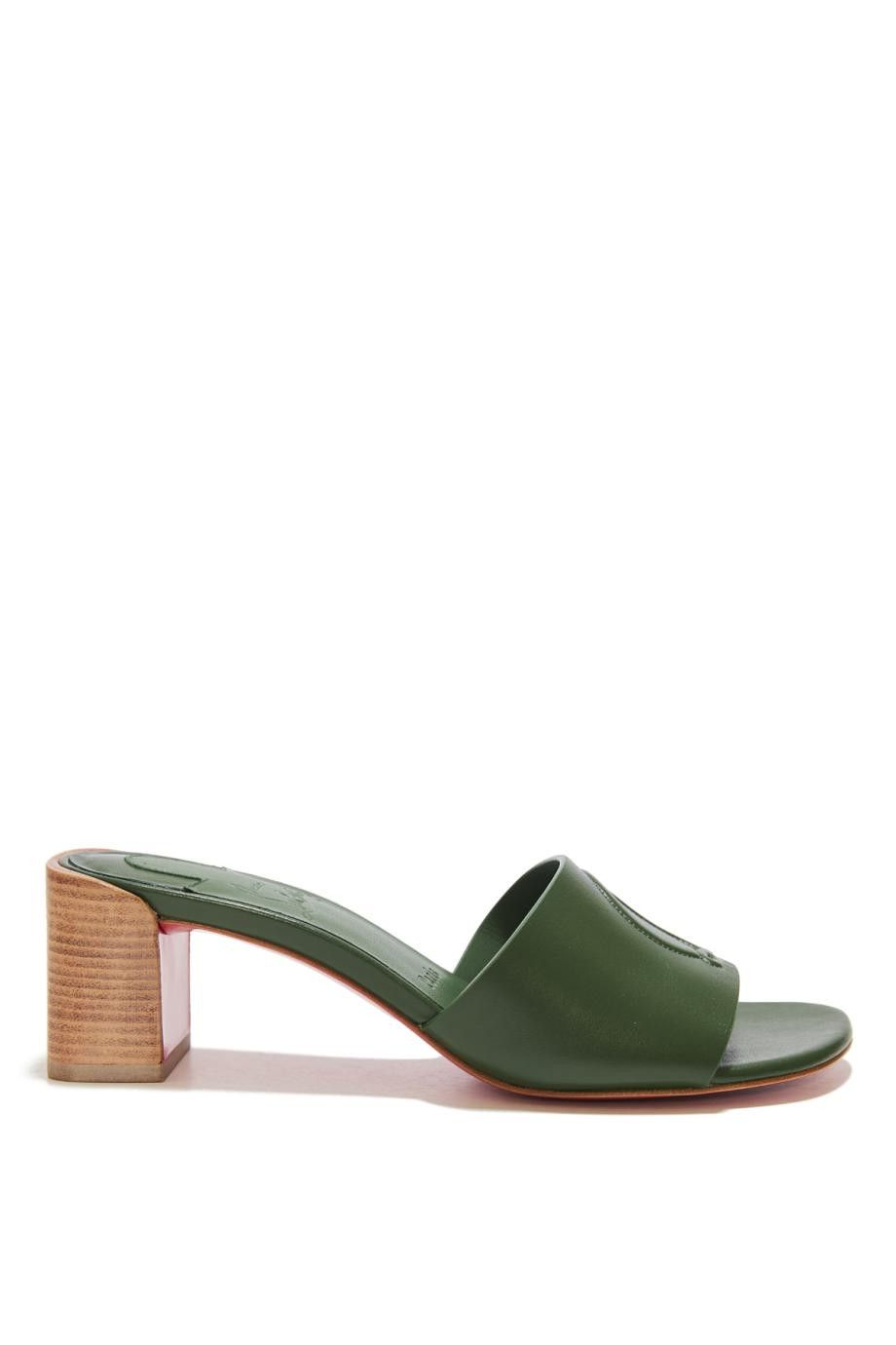 Christian Louboutin o1w1db10425 Sandals in Green Size US 7 / IT 37 - 1 Thumbnail