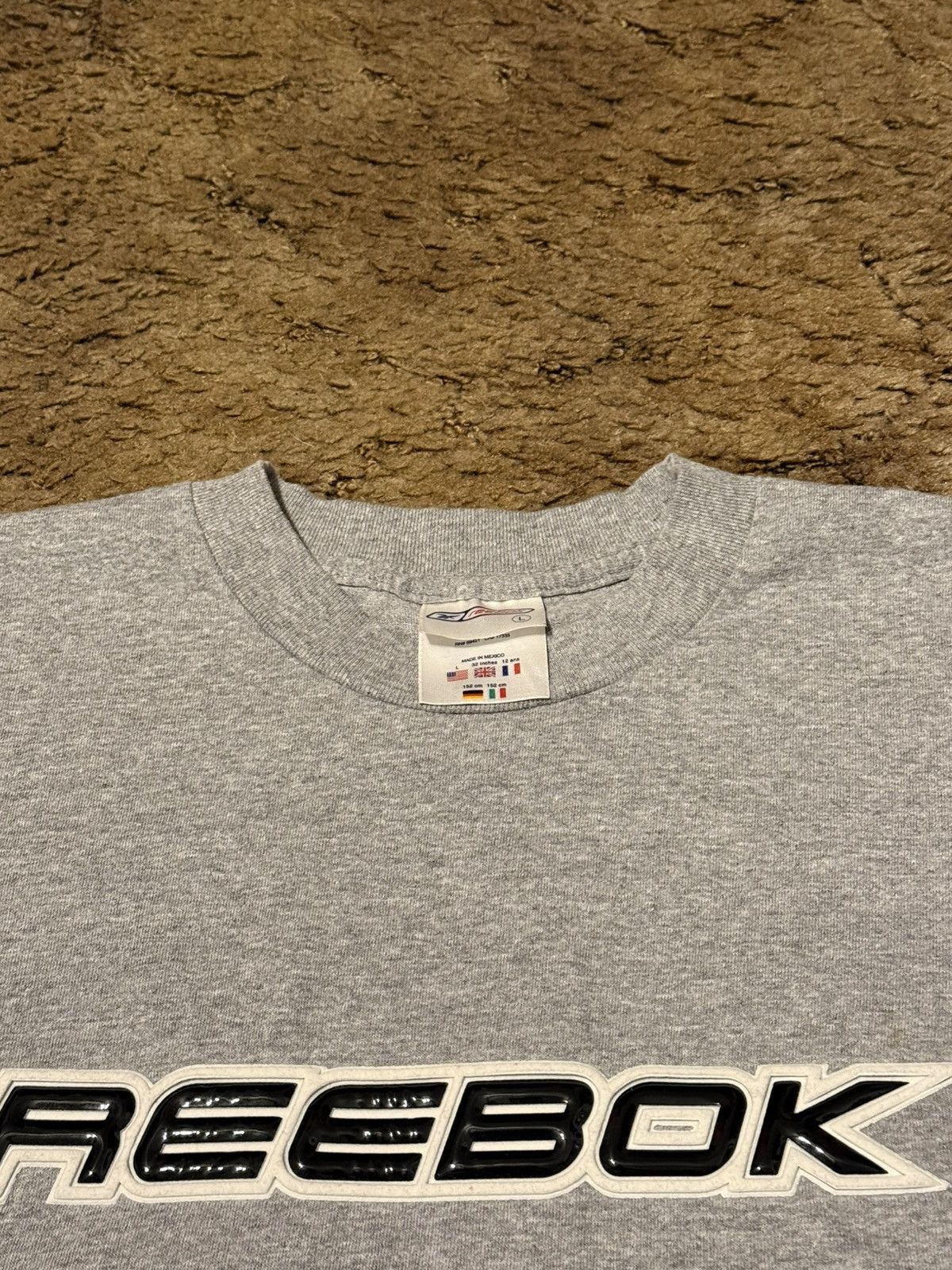 Reebok Vintage 90s Reebok Logo Long Sleeve Tee Grey Large Size US L / EU 52-54 / 3 - 5 Thumbnail