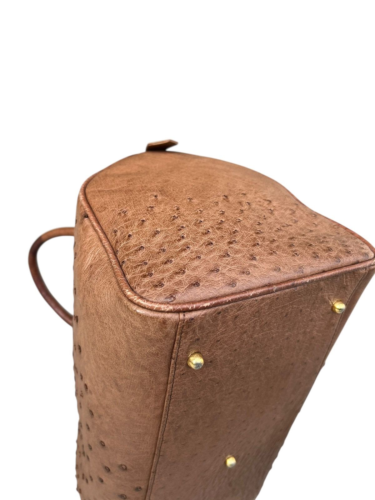 Leather Vintage JRA Japan Ostrich Leather Boston Bag Size ONE SIZE - 17 Thumbnail
