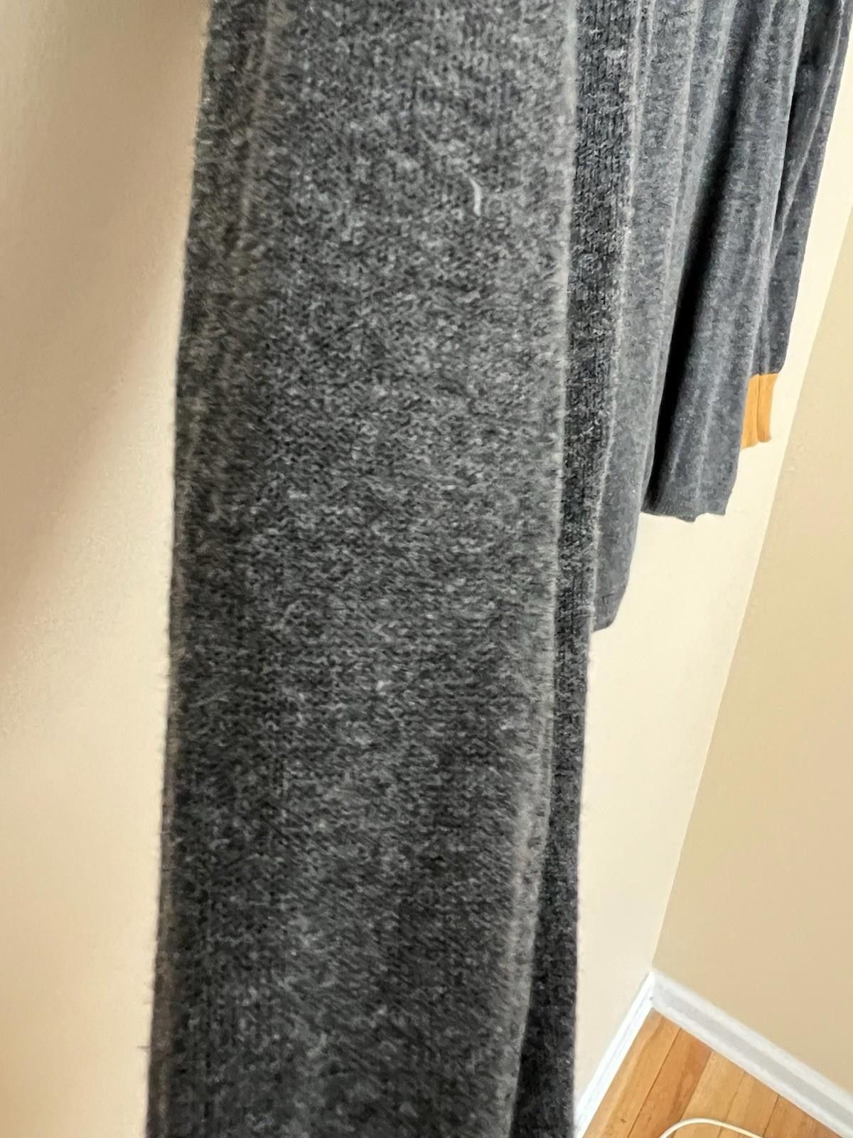 The Unbranded Brand Gray Knit Sweater Contrast Mustard Panels Long Sleeve Size M Size M / US 6-8 / IT 42-44 - 4 Thumbnail