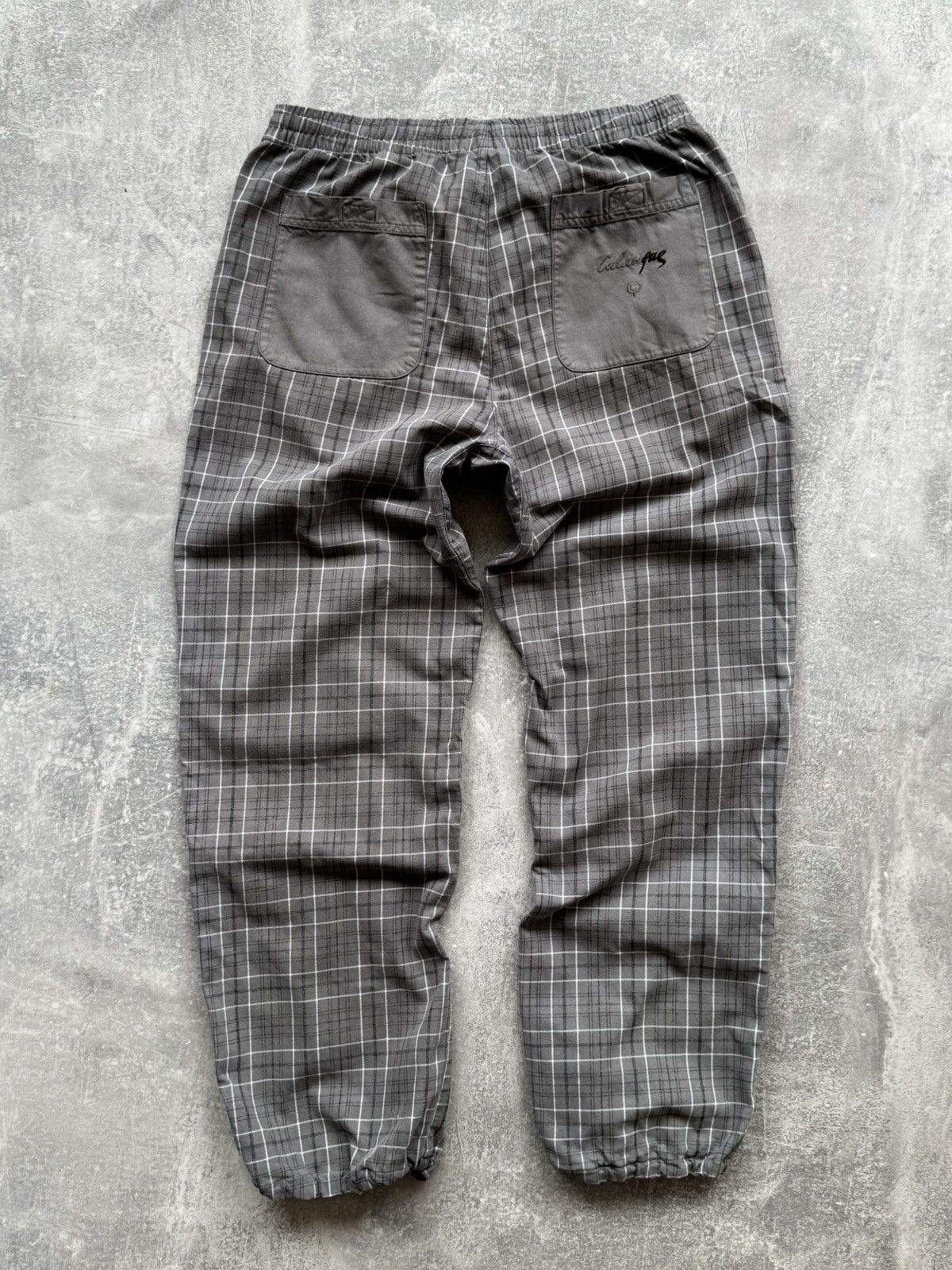Japanese Brand Vintage Think Pink Climbing Checkered Patchwork Cotton Pants Size US 34 / EU 50 - 6 Thumbnail