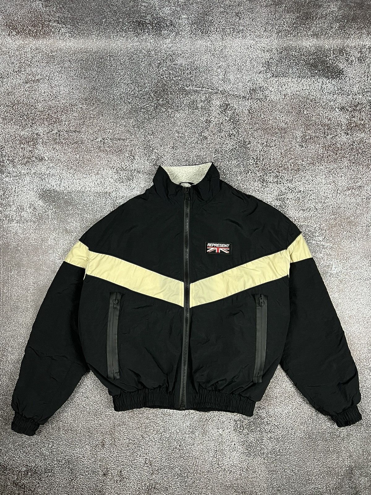 Represent Clo. Represent Shell Sherpa Nylon Black Bomber Jacket Size US M / EU 48-50 / 2 - 10 Thumbnail