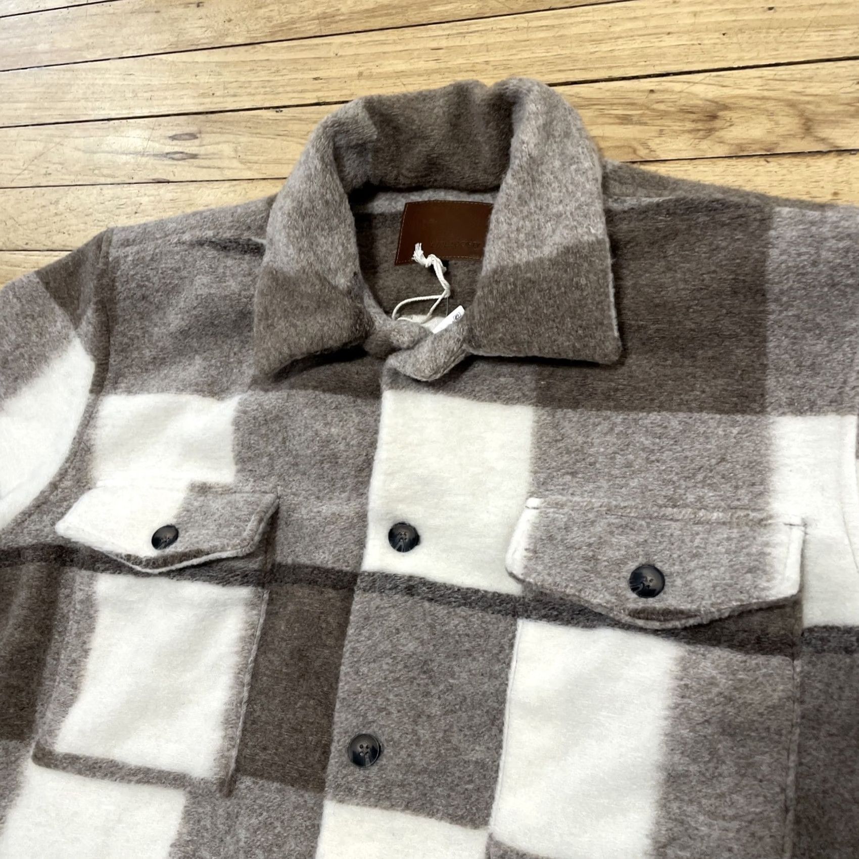 Vintage VINTAGE Civil Society Fleece Flannel Shacket Men XL Brown Plaid New Khaki NEW 0 Size US XL / EU 56 / 4 - 3 Thumbnail