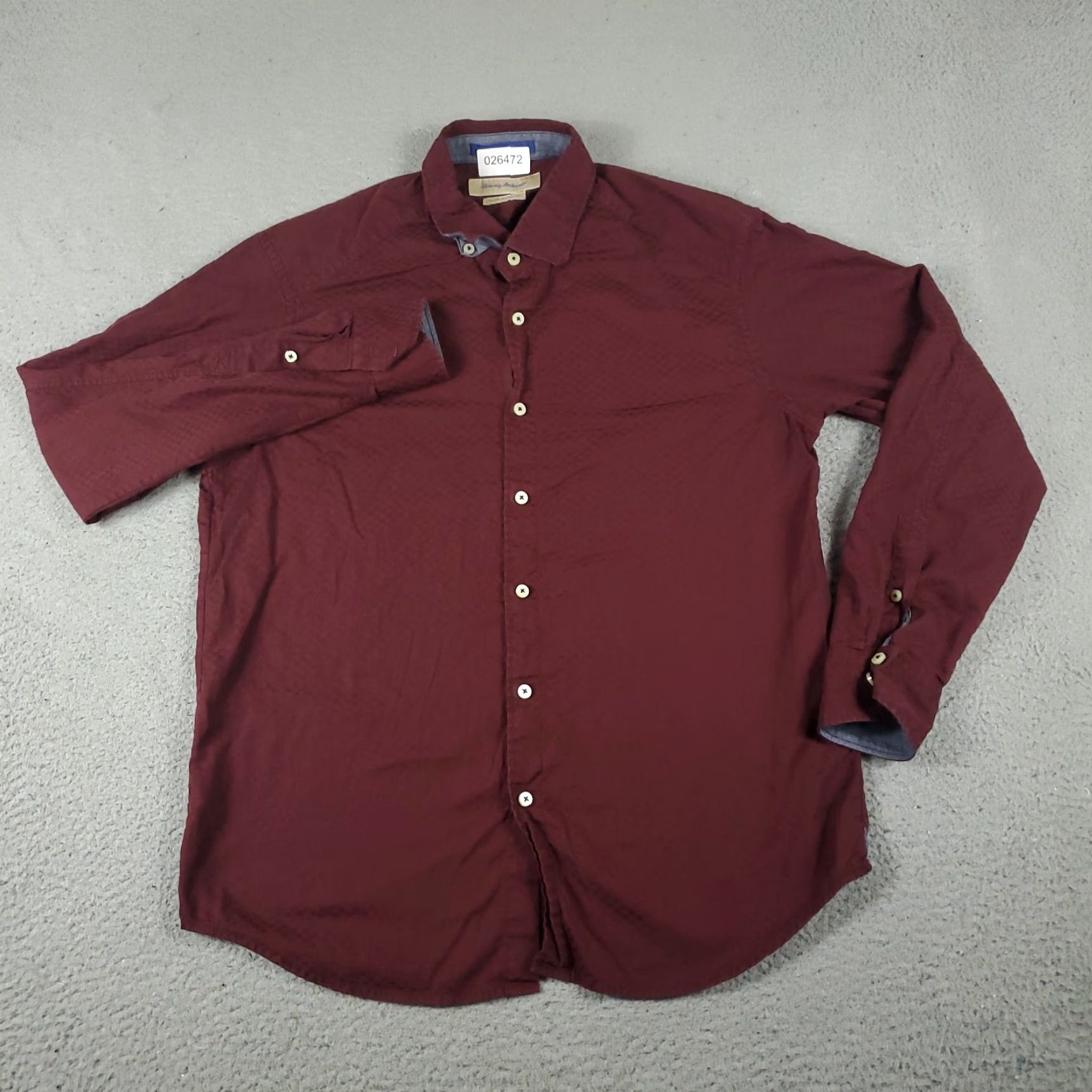 Tommy Bahama Tommy Bahama Shirt Men’s Large Red Cotton Button-Up Long Sleeve Collared Casual Mens Size US L / EU 52-54 / 3 - 2 Thumbnail