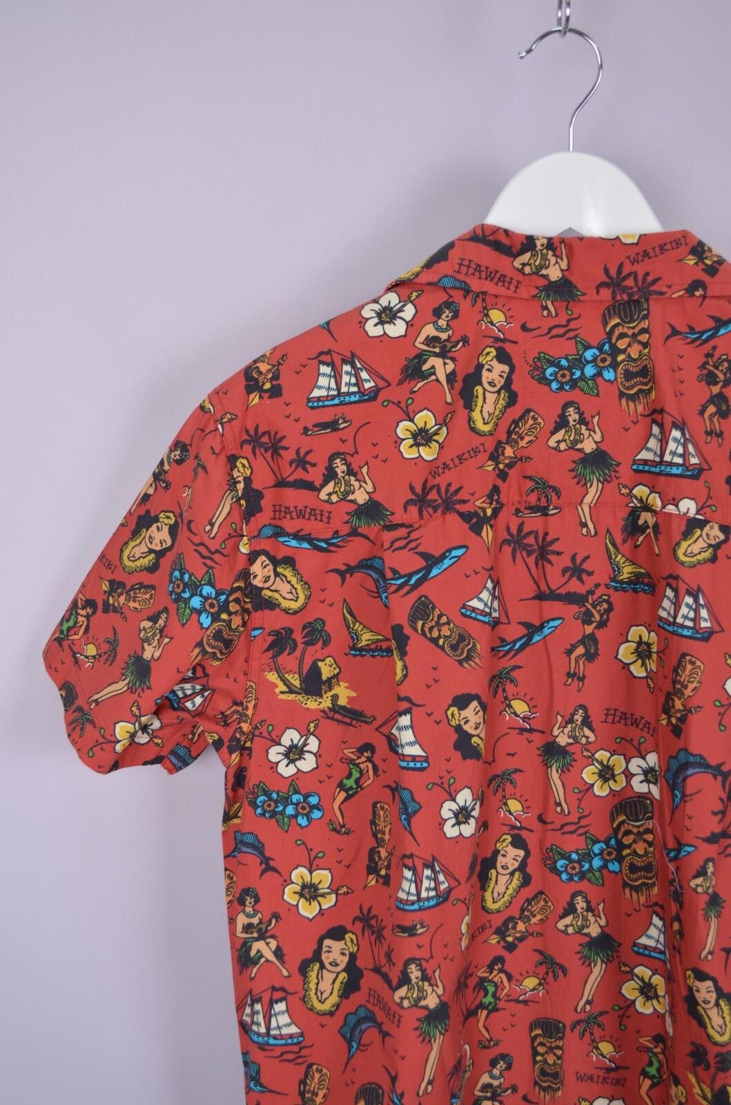 Designer King Kerosin Tattoo Hawaii Island Palms Beach Shirt Size S Size US S / EU 44-46 / 1 - 10 Thumbnail