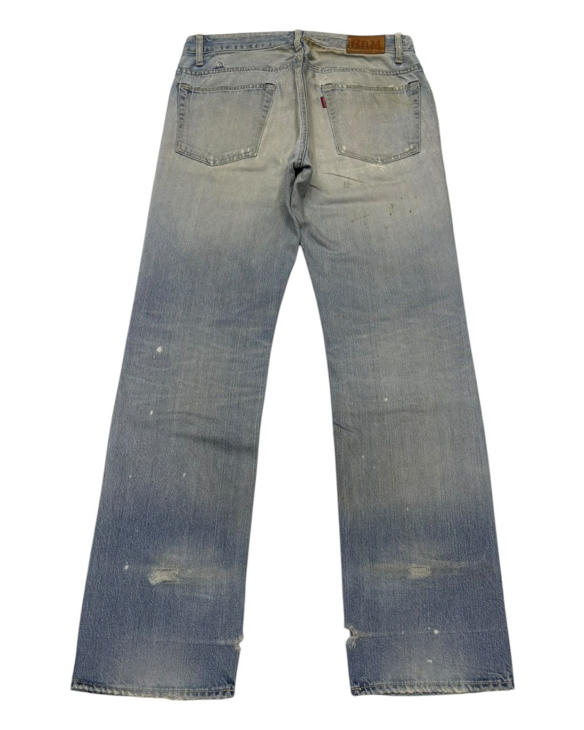 Blue Blue Japan × HOLLYWOOD RANCH MARKET HOLLYWOOD RANCH MARKET HP405 RIPPED THRASHED DISTRESS DENIM Size US 34 / EU 50 - 6 Thumbnail