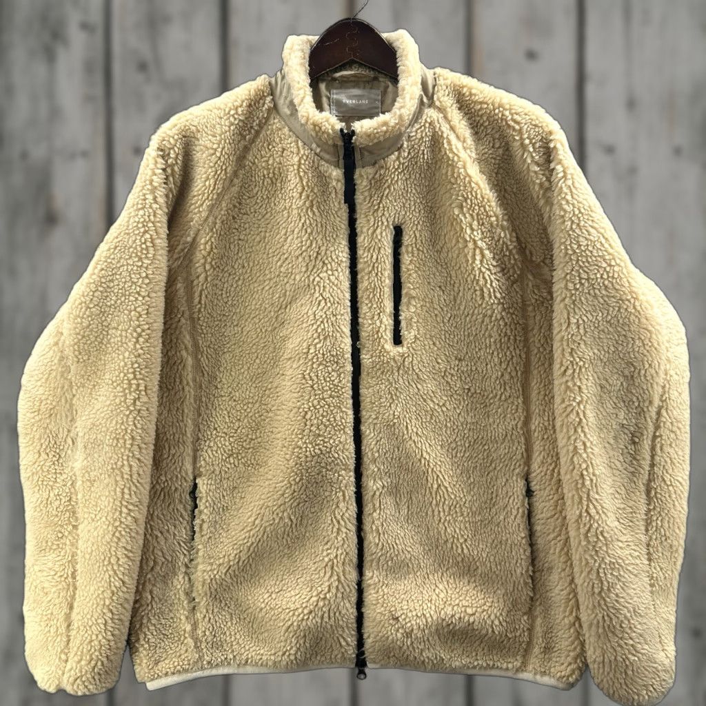 Everlane Everlane ReNew Fleece Jacket Womens M Full Zip Faux Shearling Fleece Teddy Bear - Beige - XS-XXL? Size M / US 6-8 / IT 42-44 - 1 Thumbnail