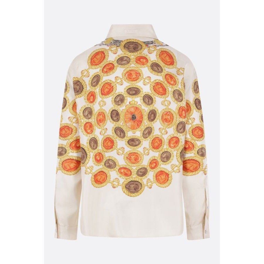 Versace VERSACE Multicolor The Lover Print Twill Shirt New & Authent Size M / US 6-8 / IT 42-44 - 2 Thumbnail
