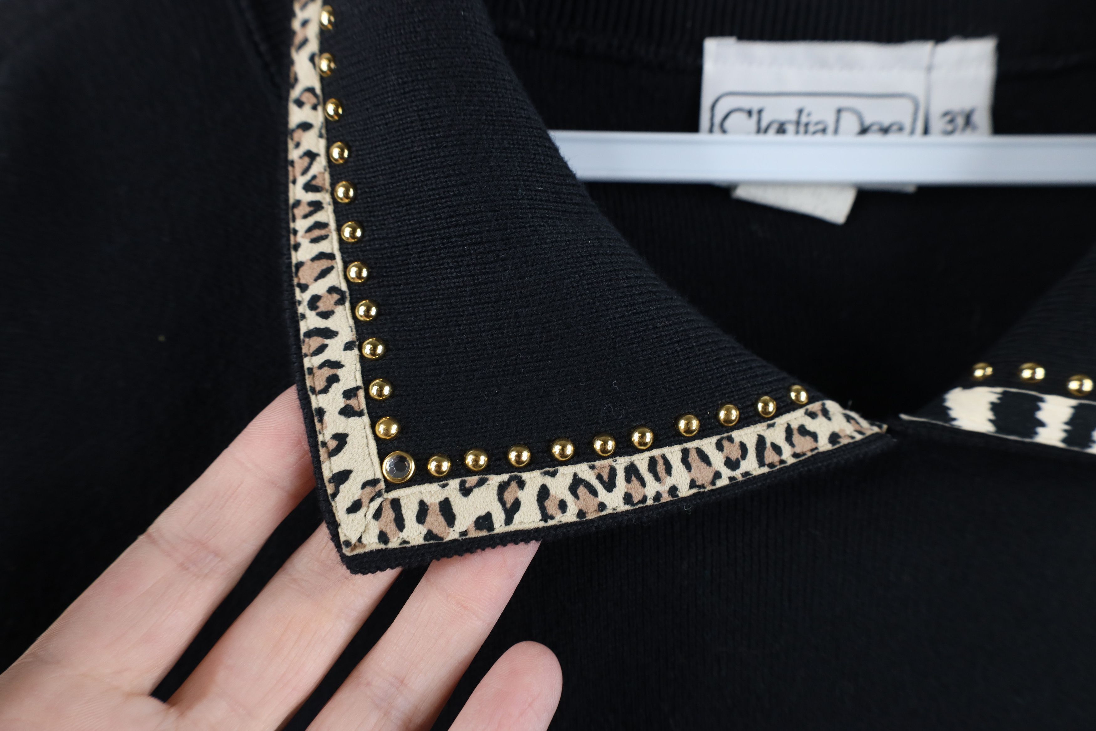 Vintage Deadstock Vtg 90s Streetwear Animal Collared Sweater USA Size 3XL / US 20-22 - 4 Thumbnail