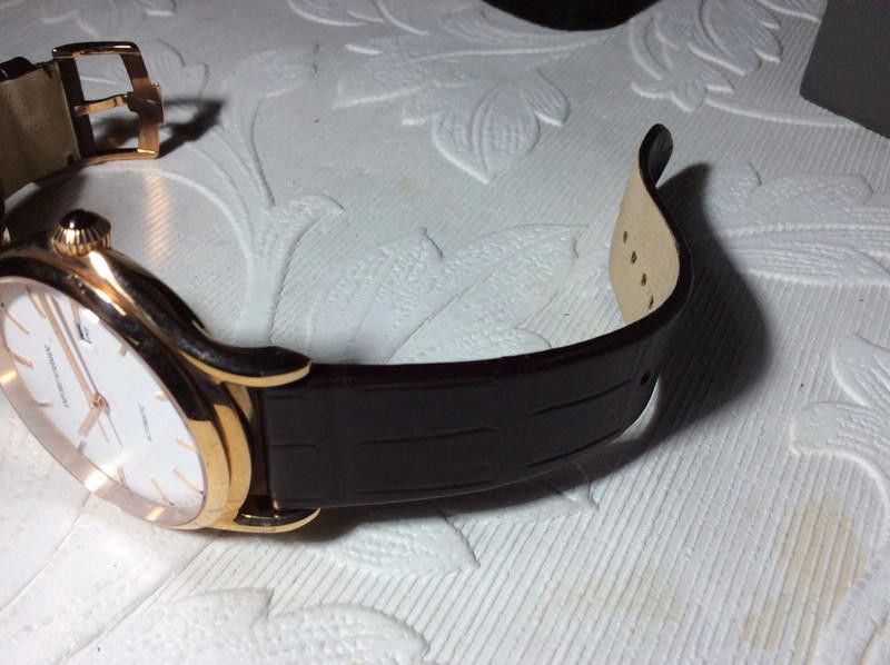 Emporio Armani Emporio Armani men's automatic brown leather strap watch Size ONE SIZE - 10 Thumbnail