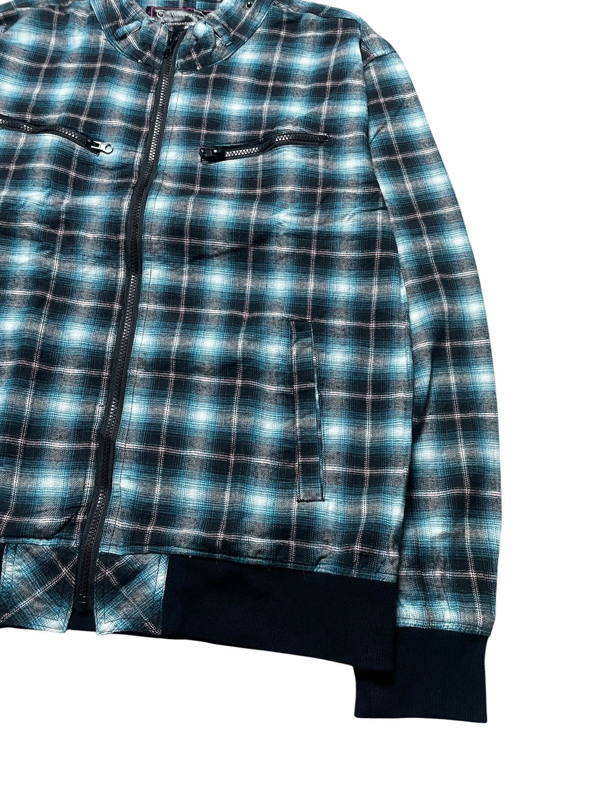 Japanese Brand 2000’s Commontage Standart - Plaid Bikers Style Jacket Size US L / EU 52-54 / 3 - 3 Thumbnail