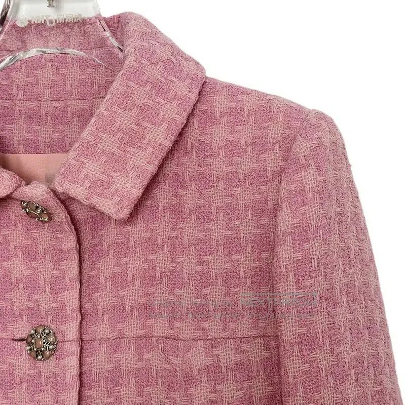 Chanel Chanel Pink Wool Women's Jacket . Size XS / US 0-2 / IT 36-38 - 4 Thumbnail