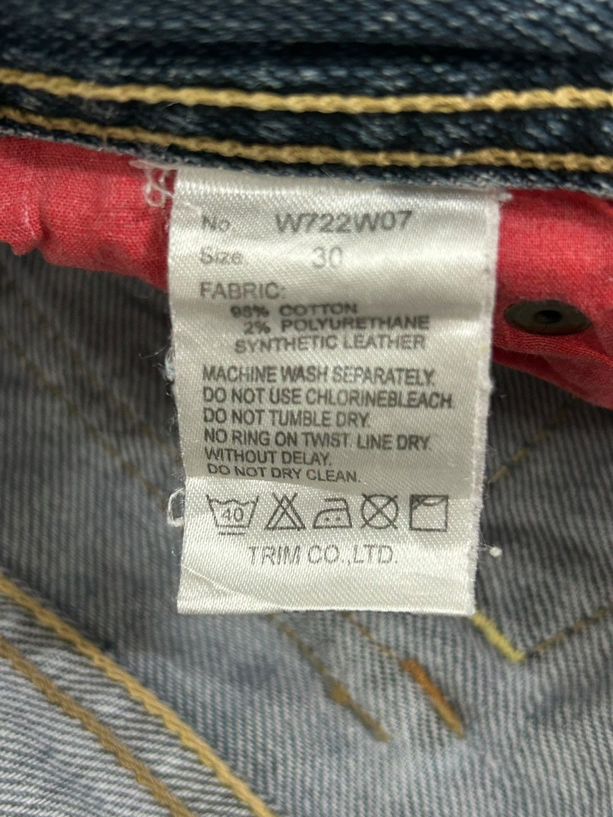 20471120 × GOSTAR DE FUGA × Japanese Brand Back Japan Jean Distressed Light Washed Junya Watanabe Style Size US 29 - 15 Thumbnail