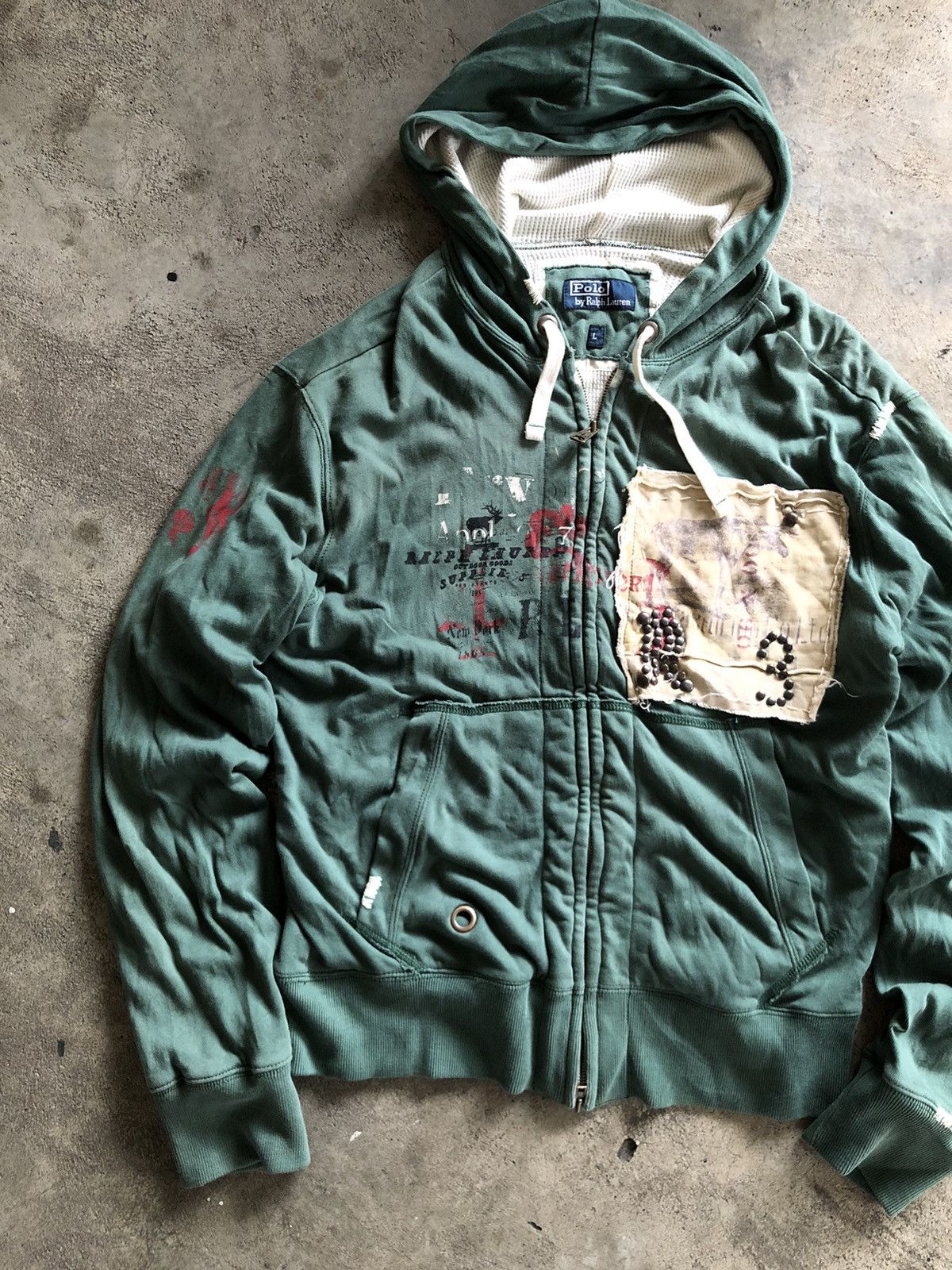 Polo Ralph Lauren VTG POLO RALPH LAUREN ZIP HOODIE Size US L / EU 52-54 / 3 - 2 Thumbnail