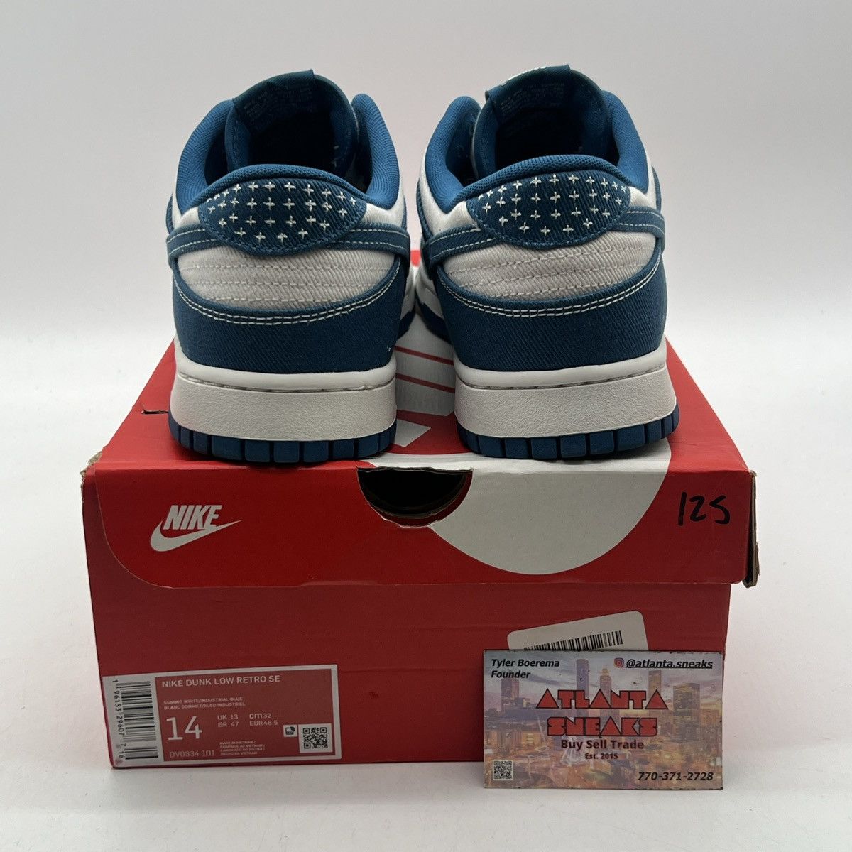 Nike Nike dunk low Sashiko industrial blue Size US 14 / EU 47 - 3 Thumbnail