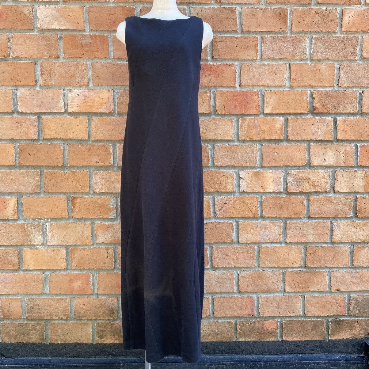 Y's IWISH Elegant Black Fur Maxi Dress Size S / US 4 / IT 40 - 11 Thumbnail