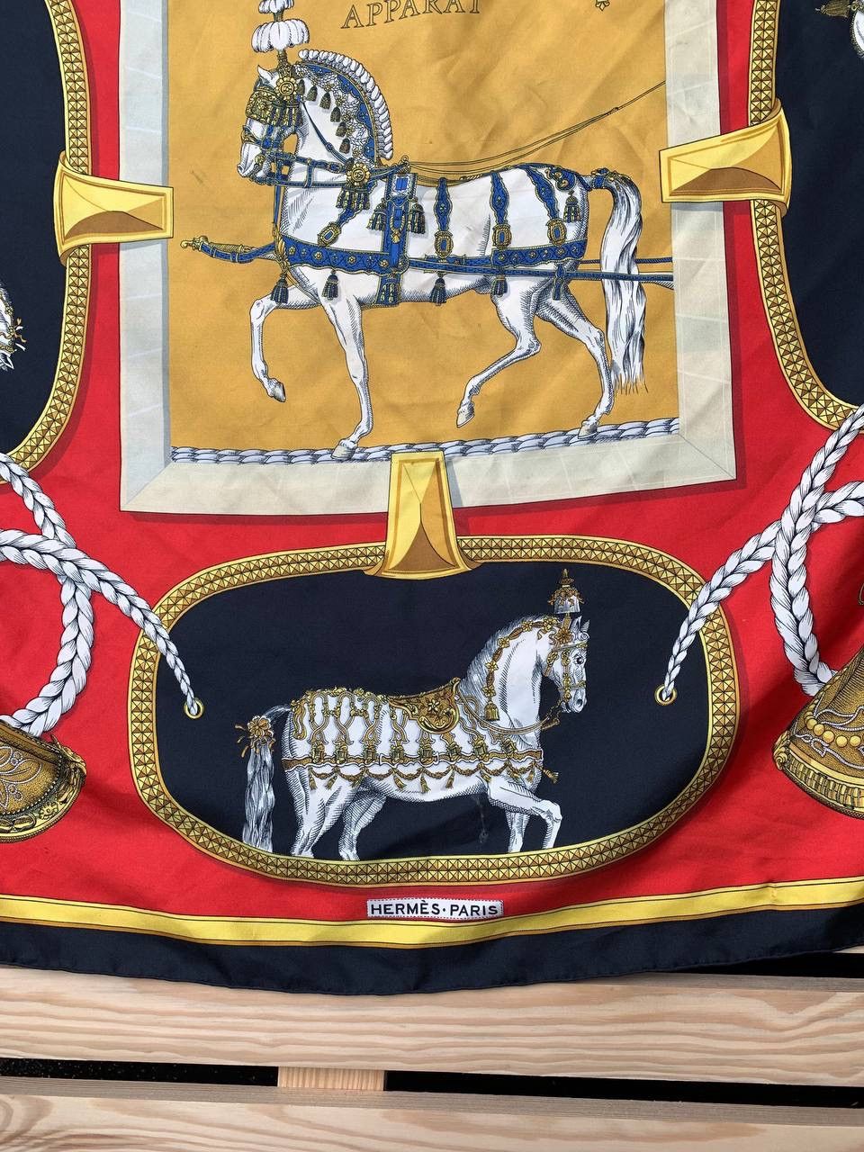 Hermes Hermes Grand Apparat by Jacques Eudal Silk Scarf Size ONE SIZE - 2 Thumbnail