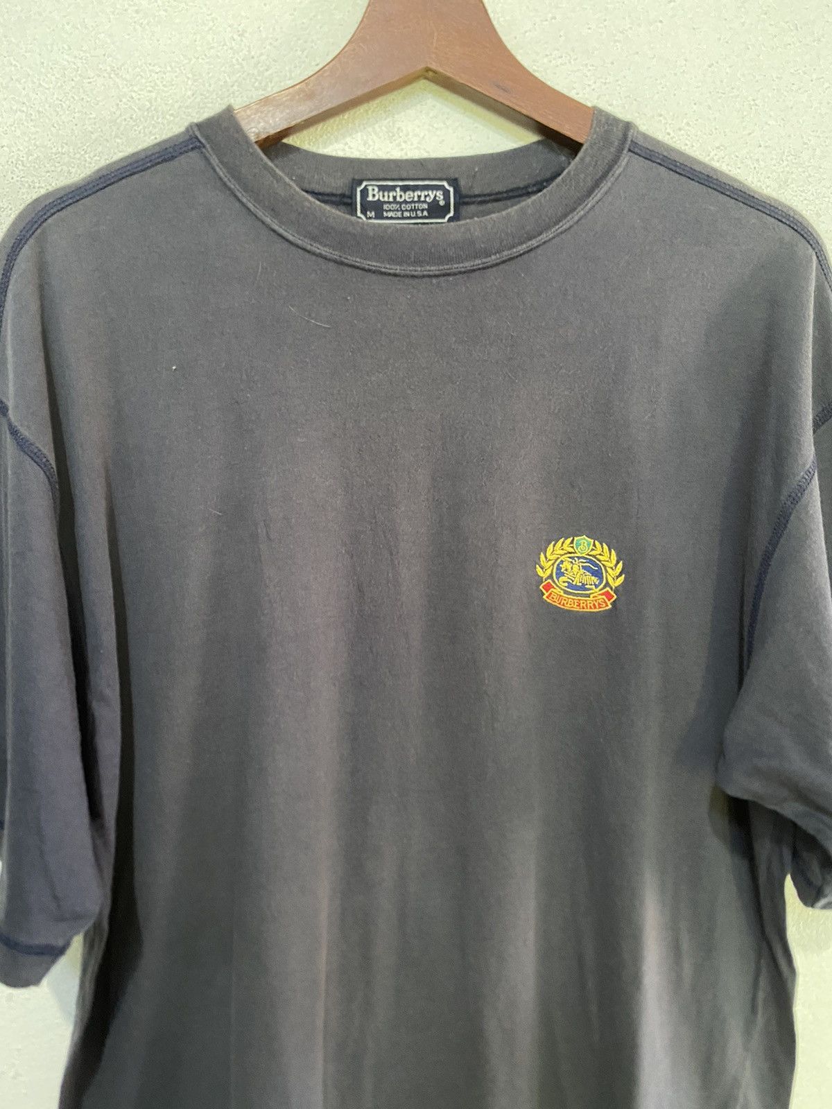 Burberry Burberrys Round Neck T Shirt For Man Size US M / EU 48-50 / 2 - 2 Thumbnail