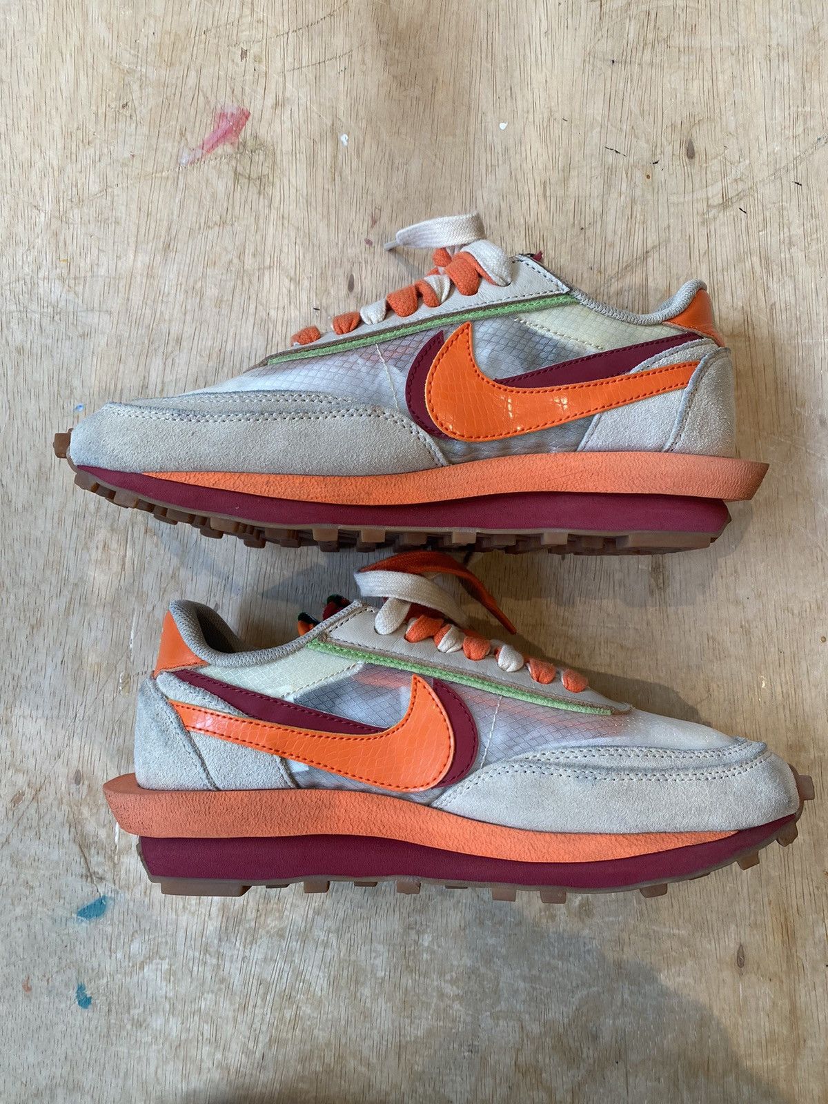 Nike × Sacai Nike X Sacai LD Waffle Clot Orange Blaze Size US7.5 Size US 7.5 / EU 40-41 - 6 Thumbnail