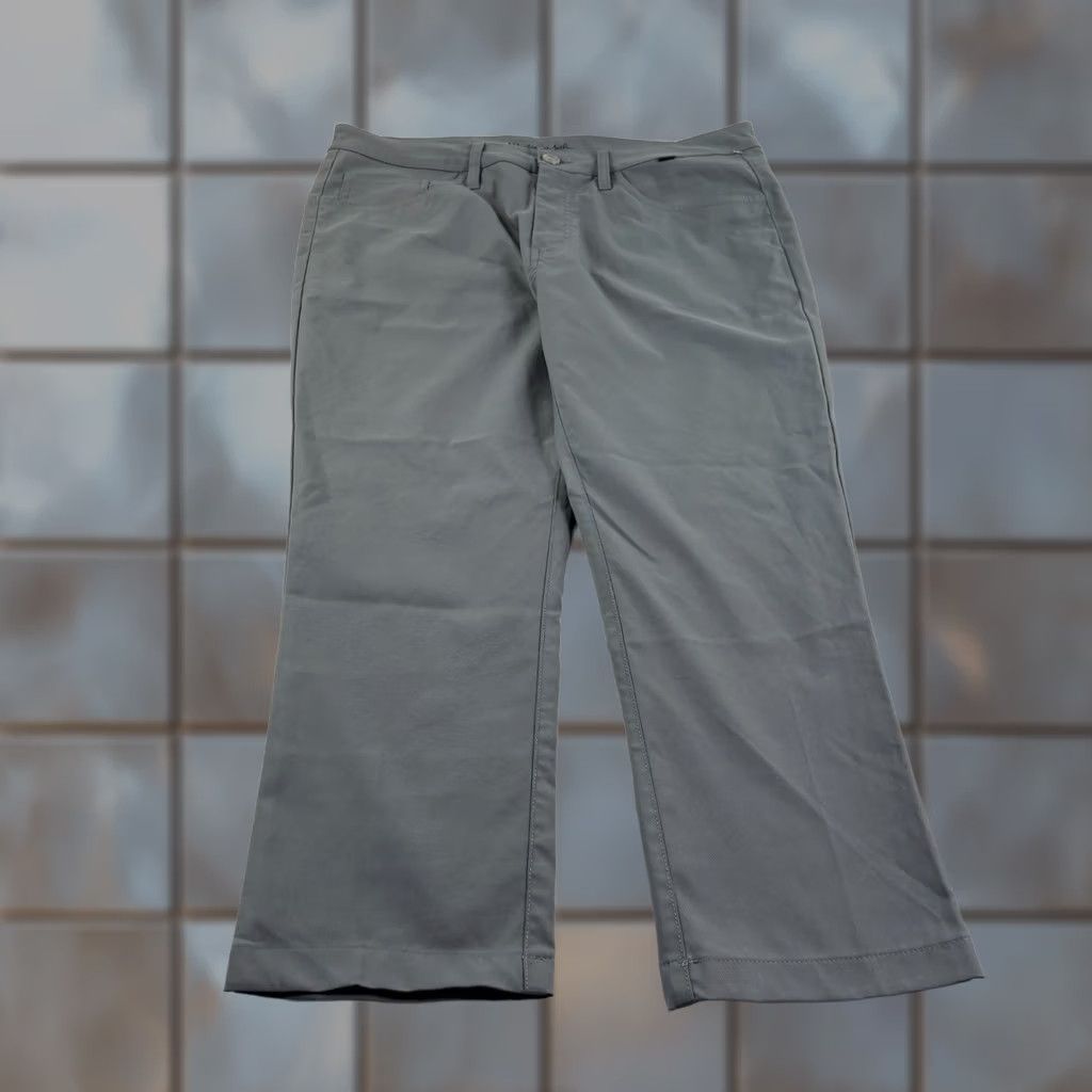 TravisMathew Travis Mathew Pants Mens 36x26 Gray Chino Golf Performance Tech Stretch Regular Flat Front Logo Zip Straight 26in Inseam Jeans/Chino Style Mens Size US 36 / EU 52 - 1 Thumbnail