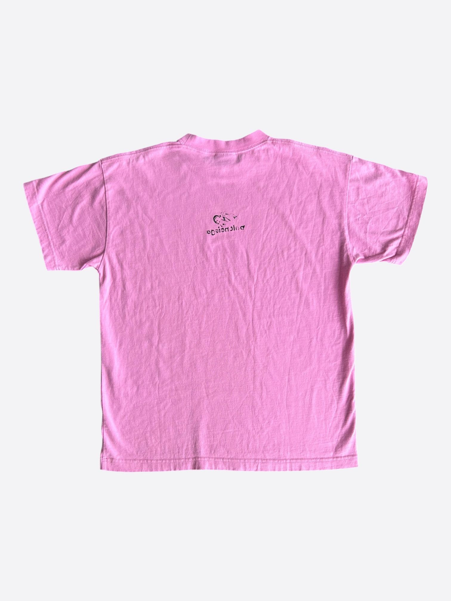 Balenciaga Balenciaga Pink & Black Sharpie Logo T-Shirt Size US S / EU 44-46 / 1 - 2 Thumbnail